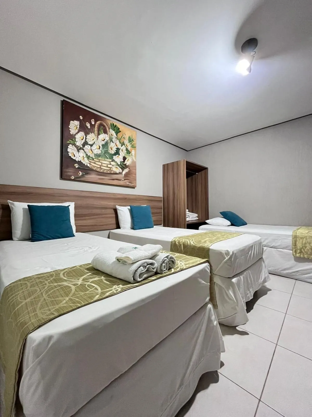 Bed in Hotel Cantinho Verde