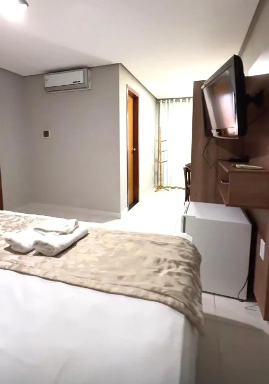 Bed in Hotel Cantinho Verde