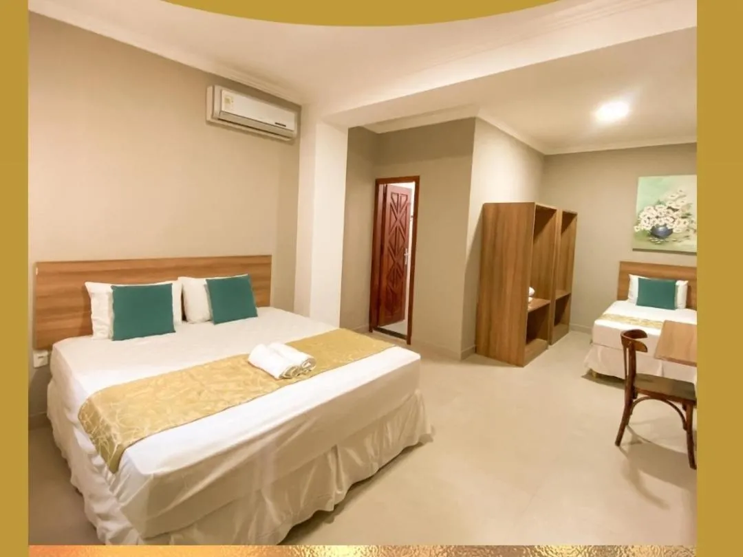 Bed in Hotel Cantinho Verde