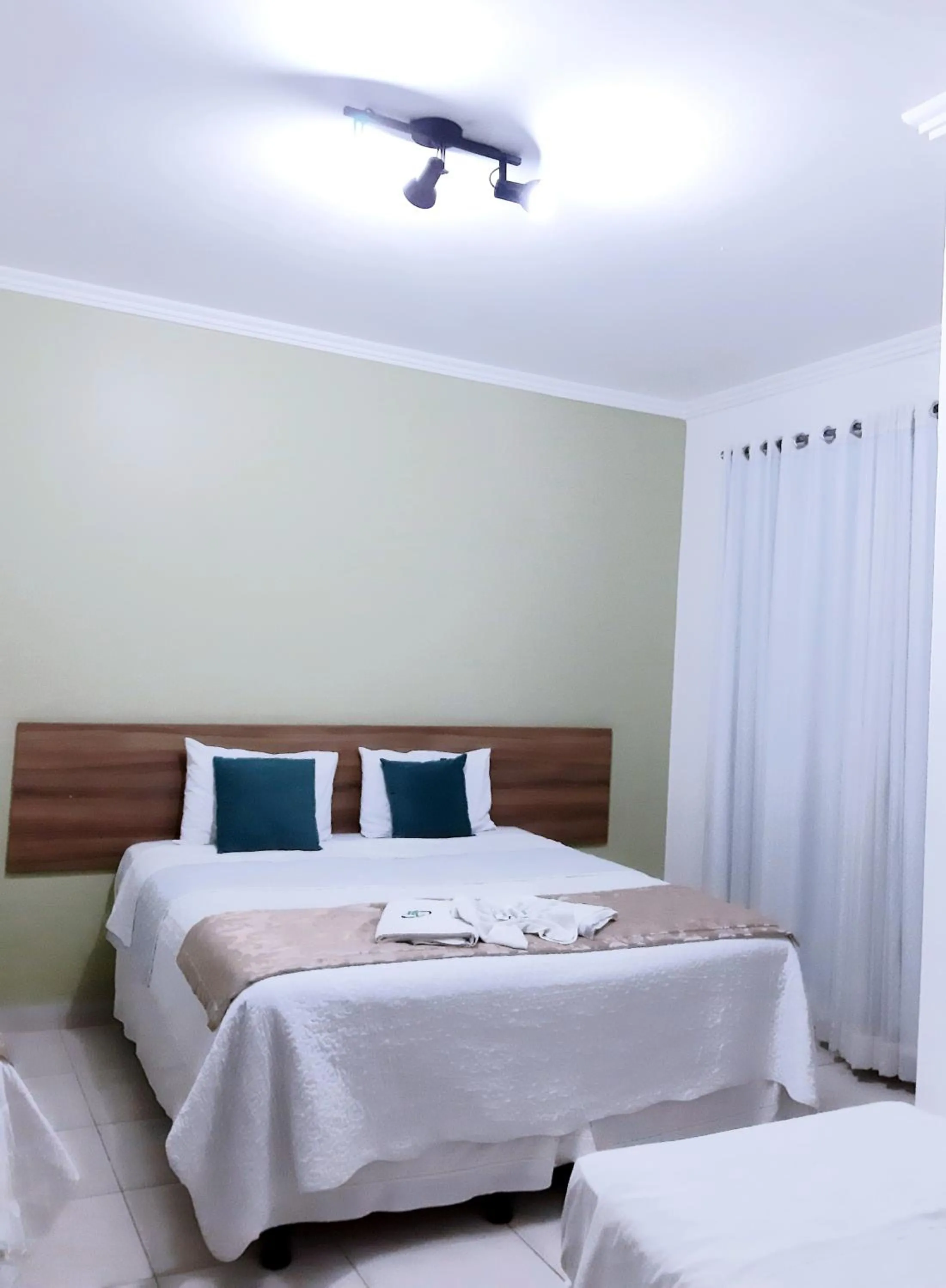 Bed in Hotel Cantinho Verde