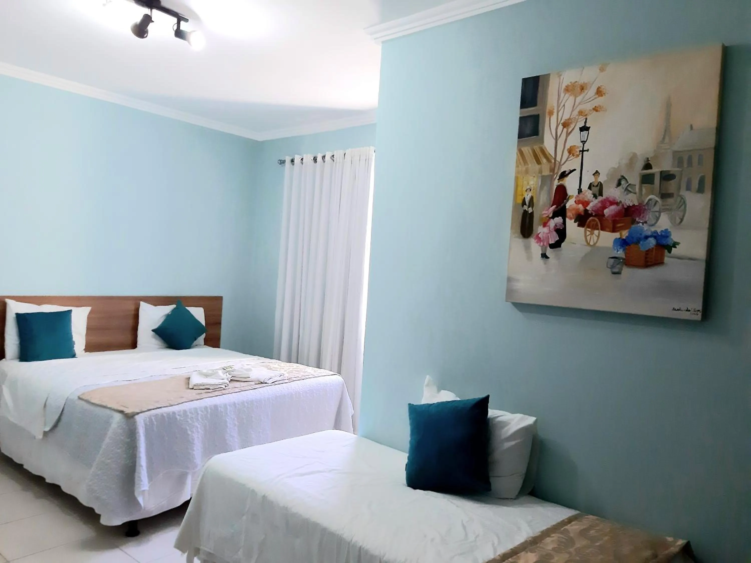 Bed in Hotel Cantinho Verde