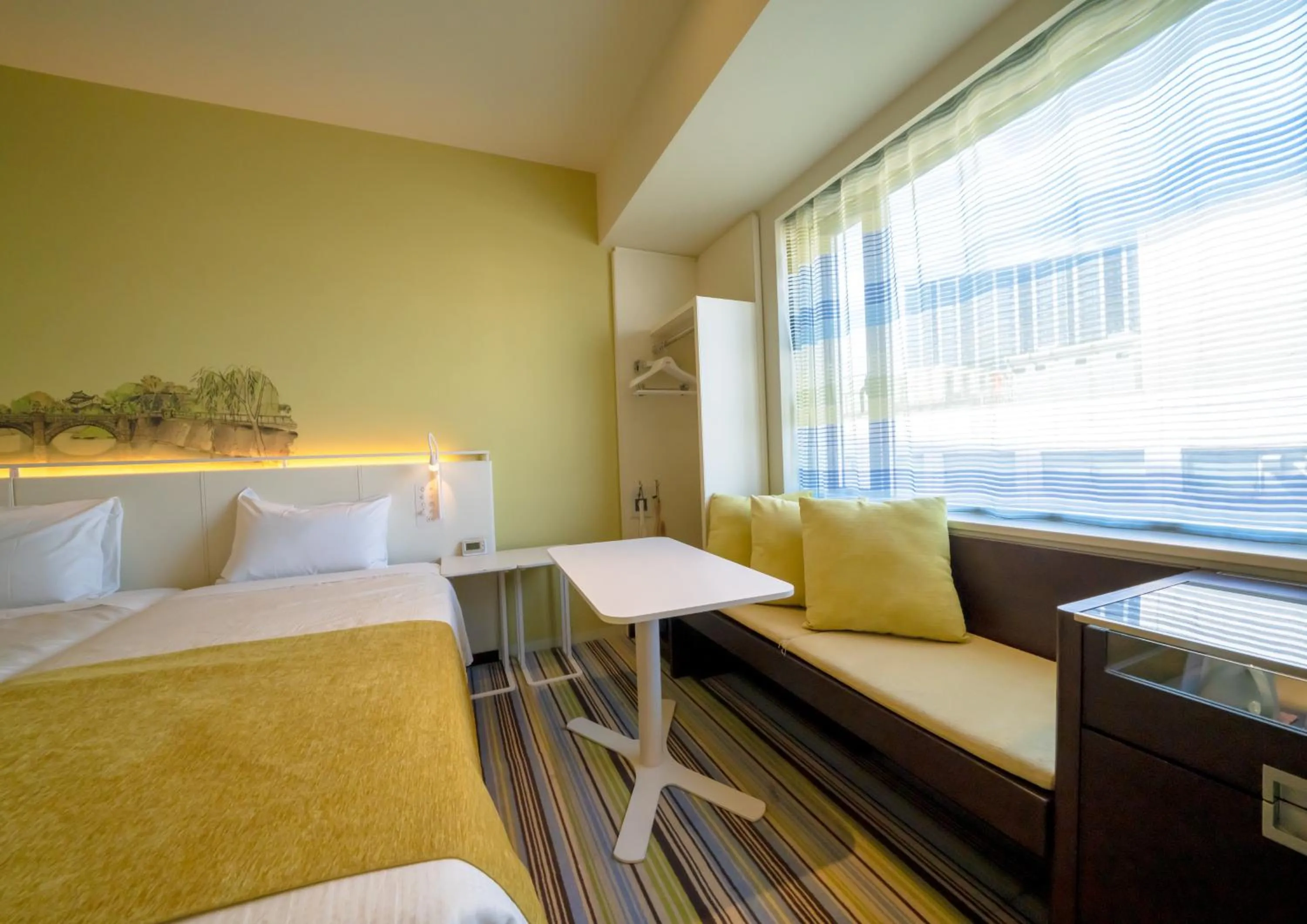 Photo of the whole room, Bed in Ours Inn Hankyu