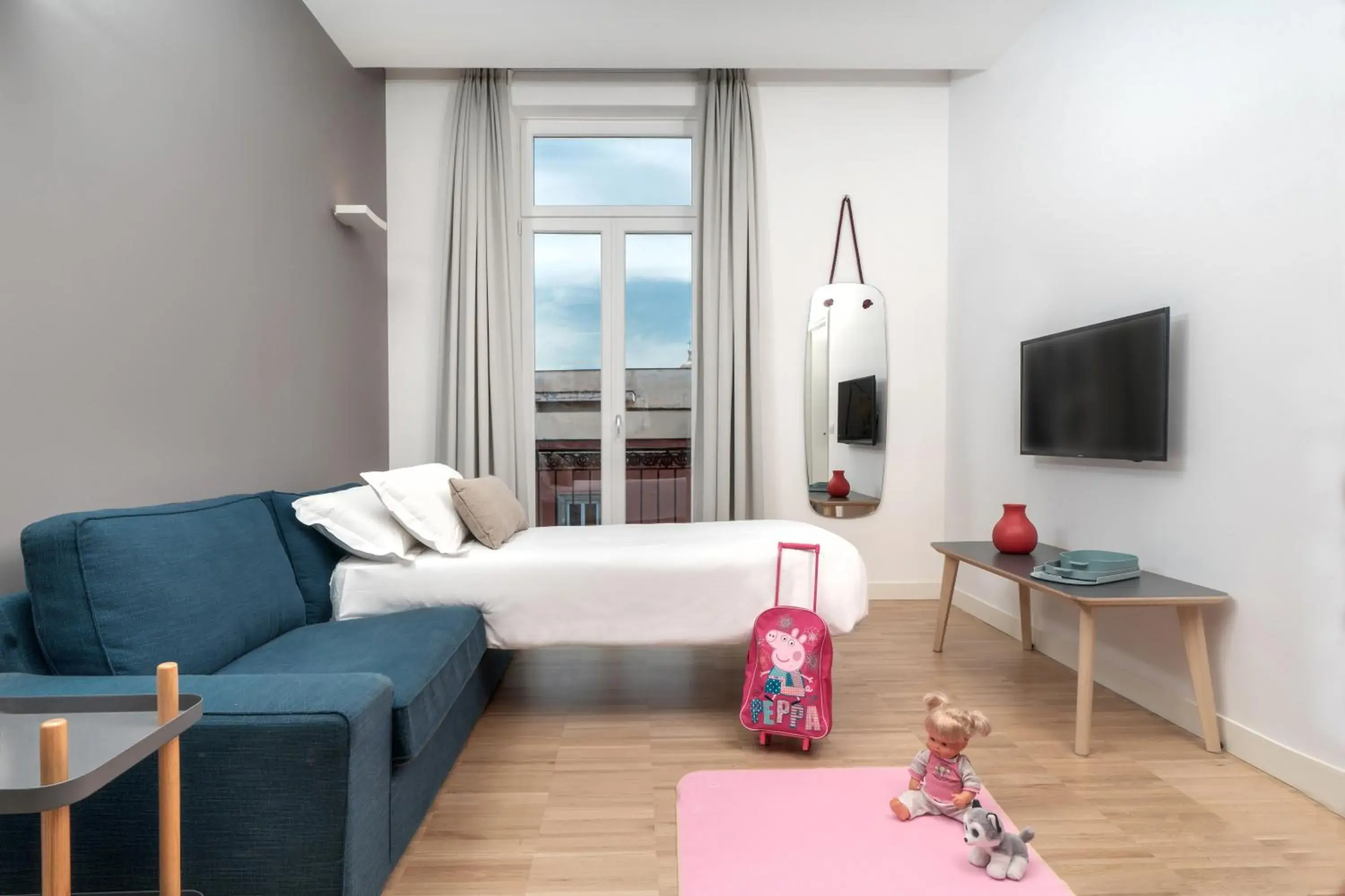 Seating area, Bed in Hotel Piazza Bellini & Apartments Seating area, Bed in Hotel Piazza Bellini & Apartments