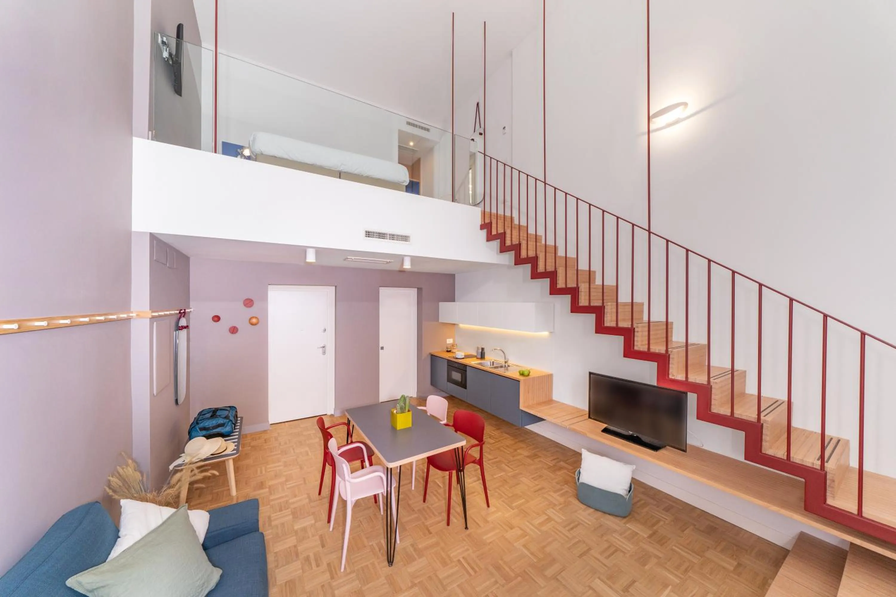 Kitchen or kitchenette in Hotel Piazza Bellini & Apartments