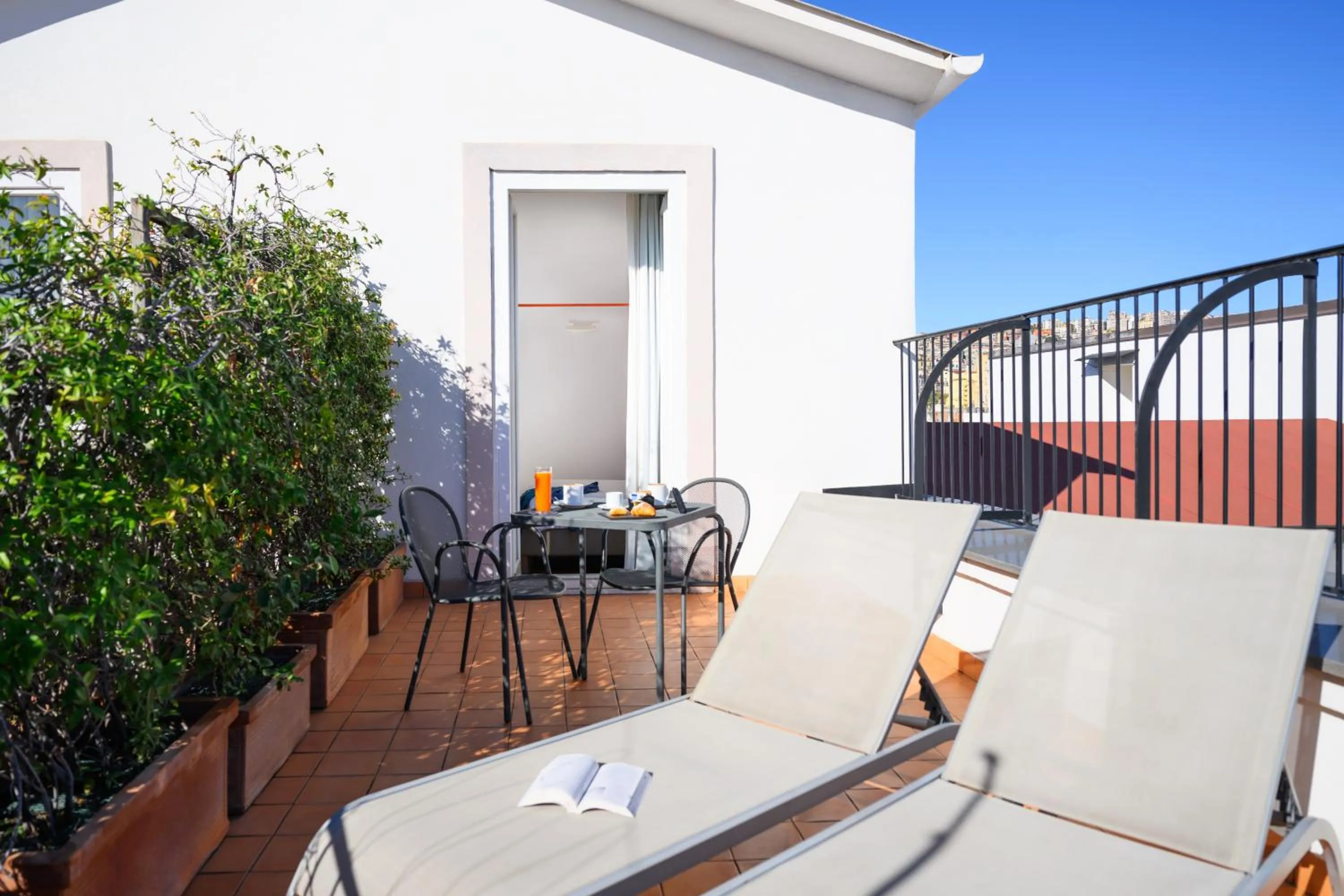 Balcony/Terrace in Hotel Piazza Bellini & Apartments