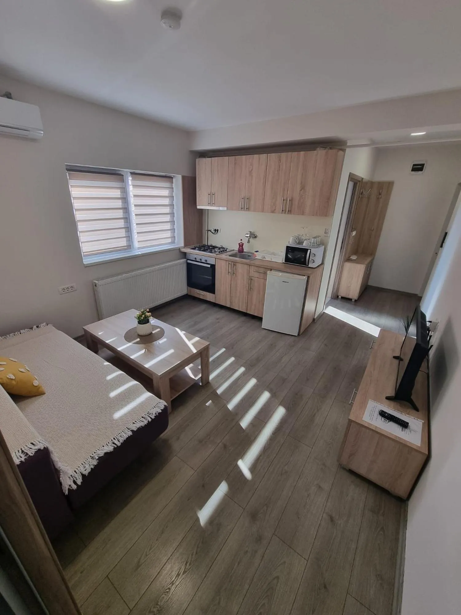 Kitchen or kitchenette, Bed in City Premium Apartments