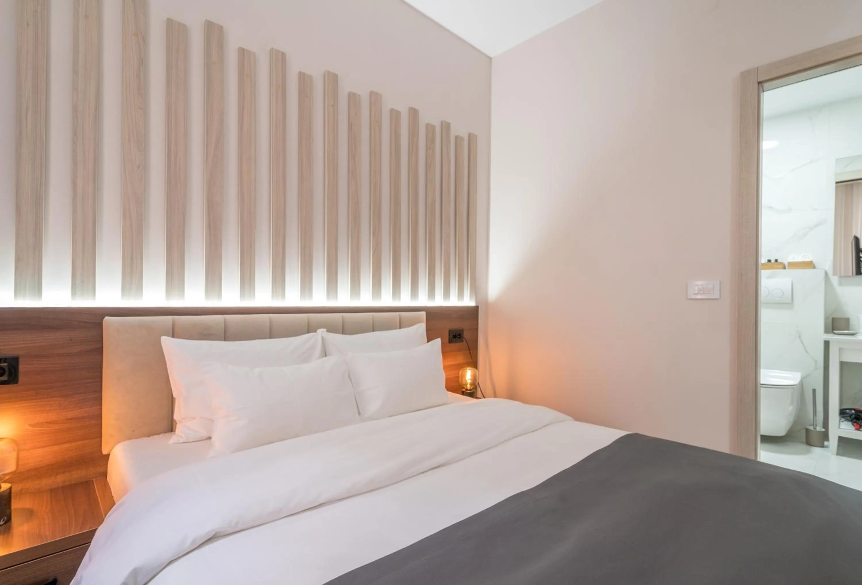 Bed in Veneti Suites