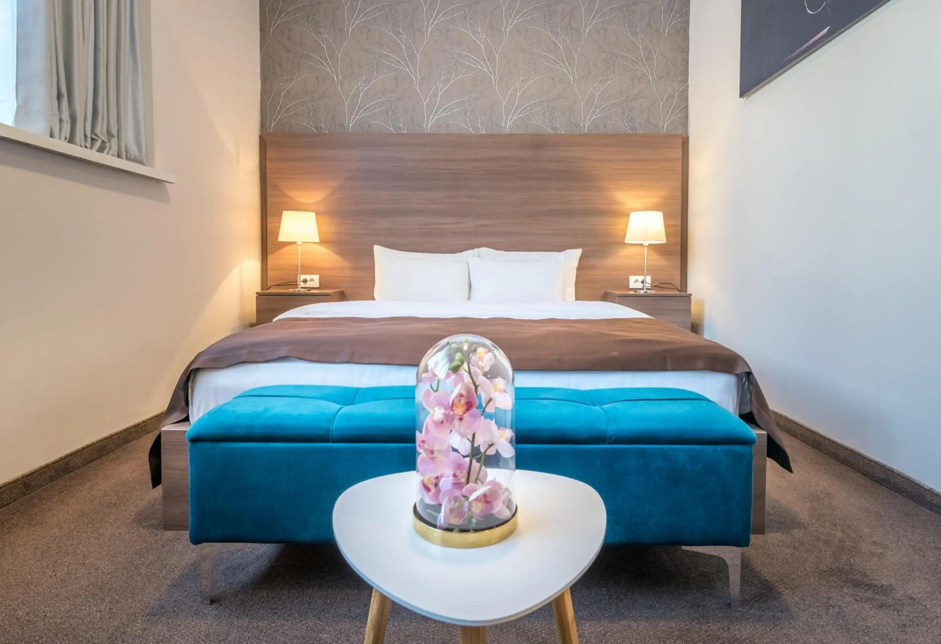 Bed in Veneti Suites Bed in Veneti Suites