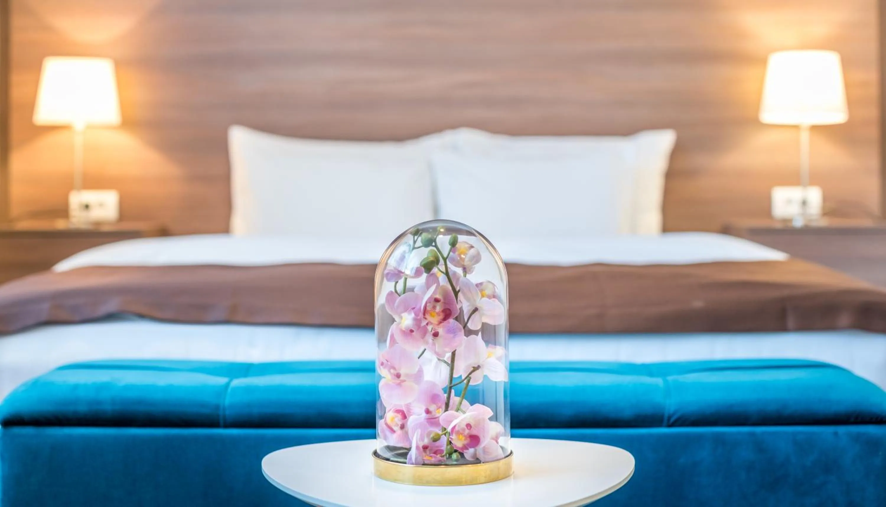 Bed in Veneti Suites