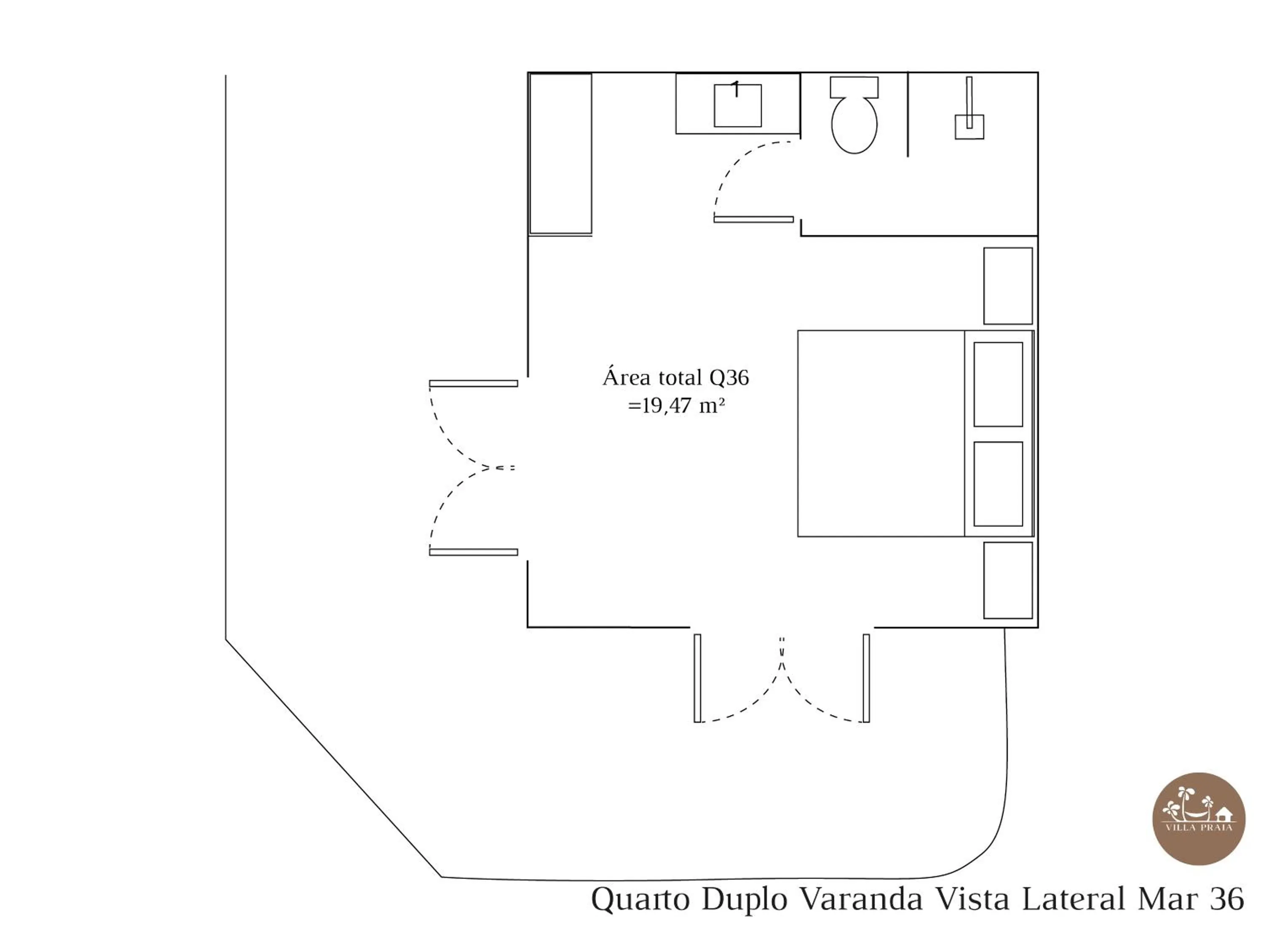 Floor plan in Villa Praia - La Villa Group