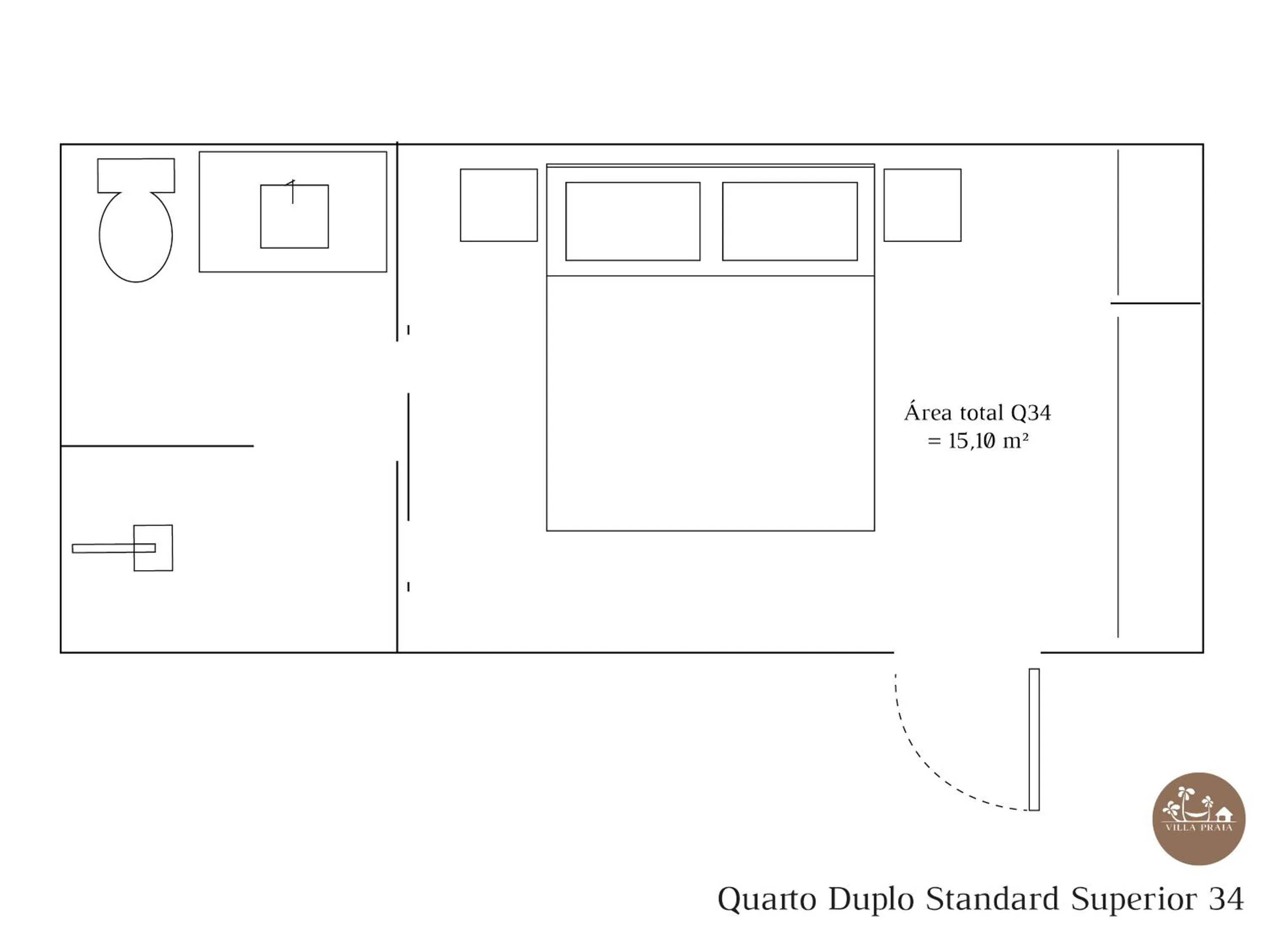 Floor plan in Villa Praia - La Villa Group