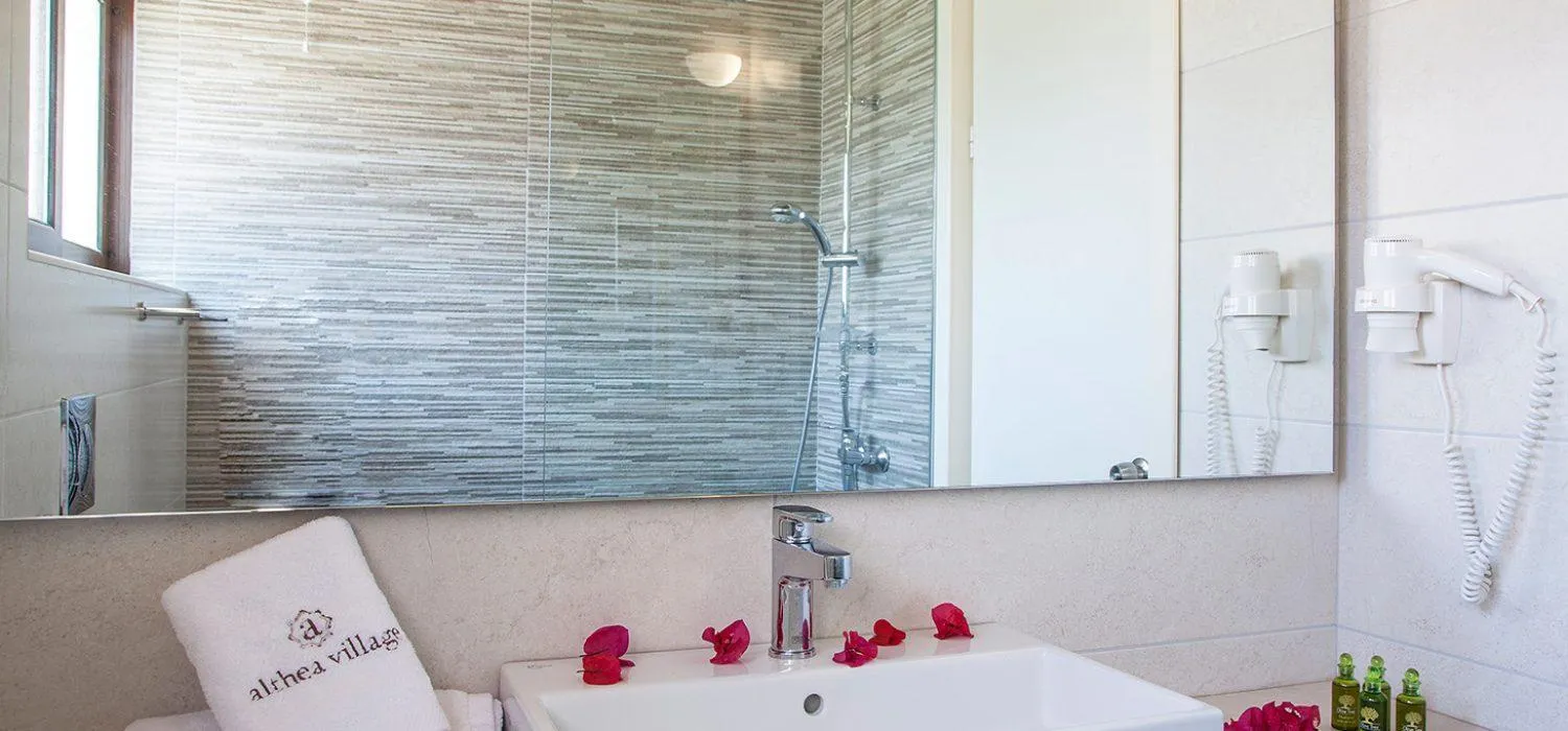 Bathroom in Althea Village - Family Hotel