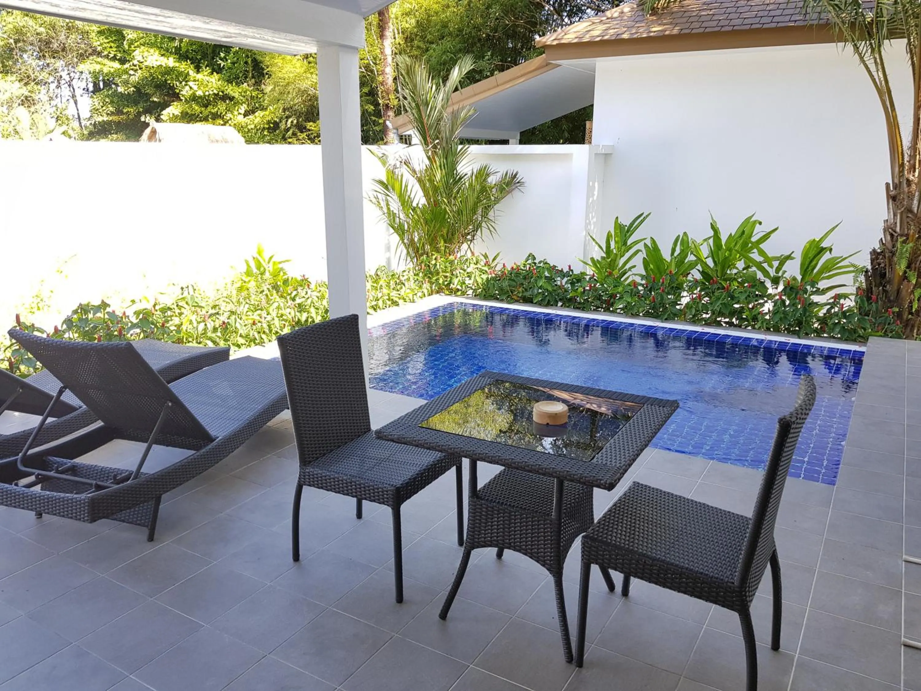 Patio in Exotic Boutique Hotel