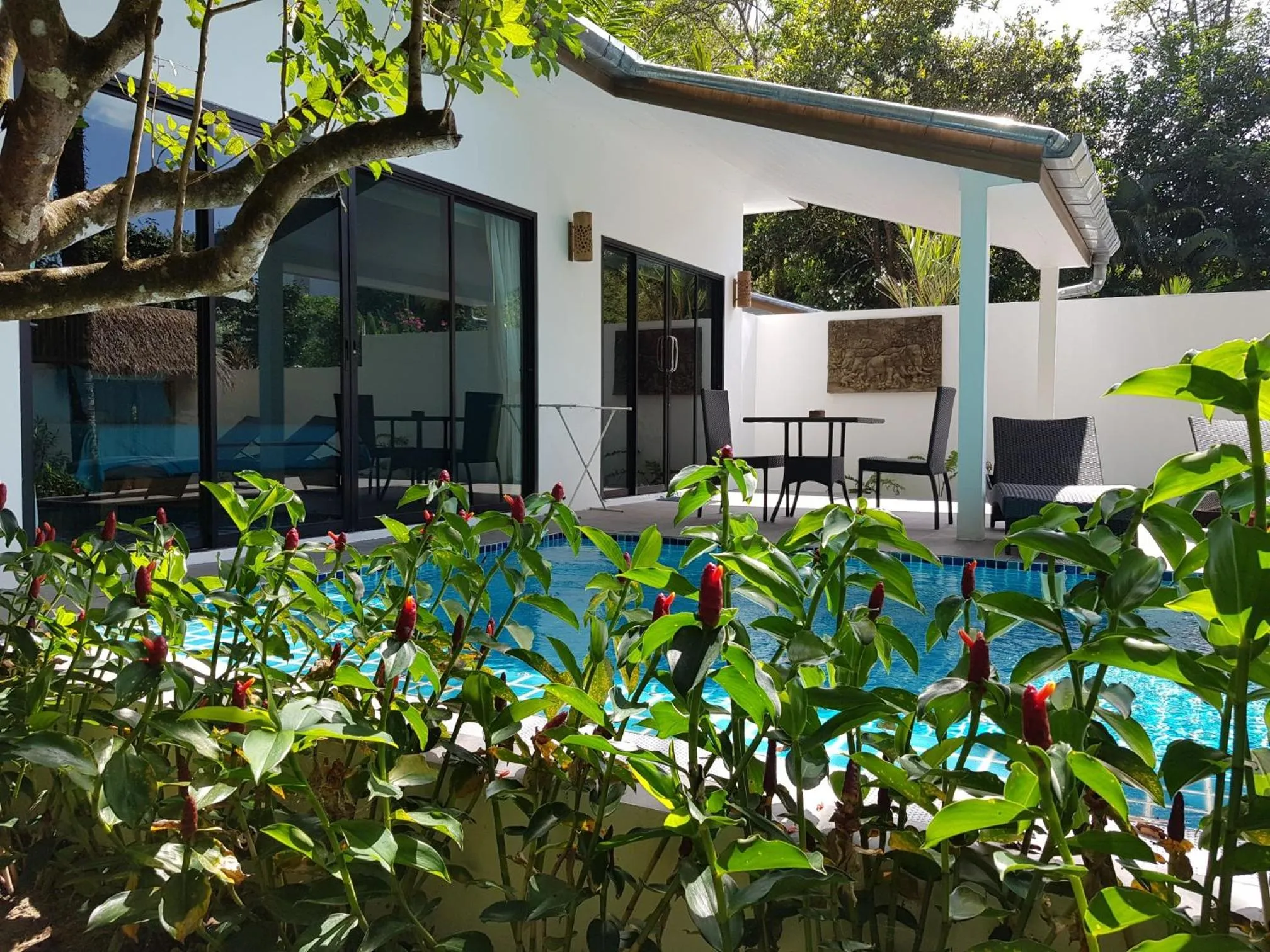 Patio in Exotic Boutique Hotel