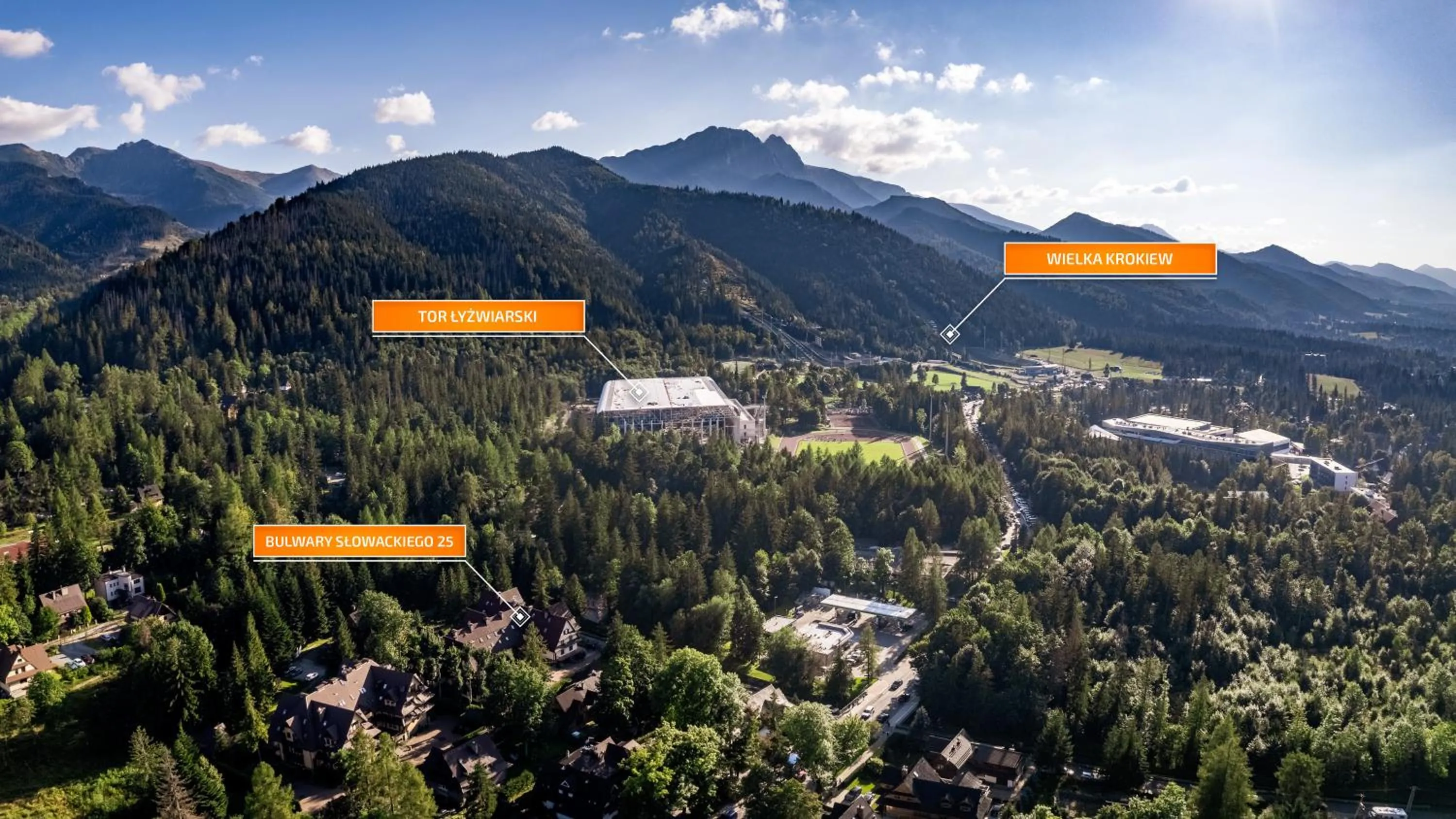 Bird's eye view in Zakopane Centrum, Sun & Snow