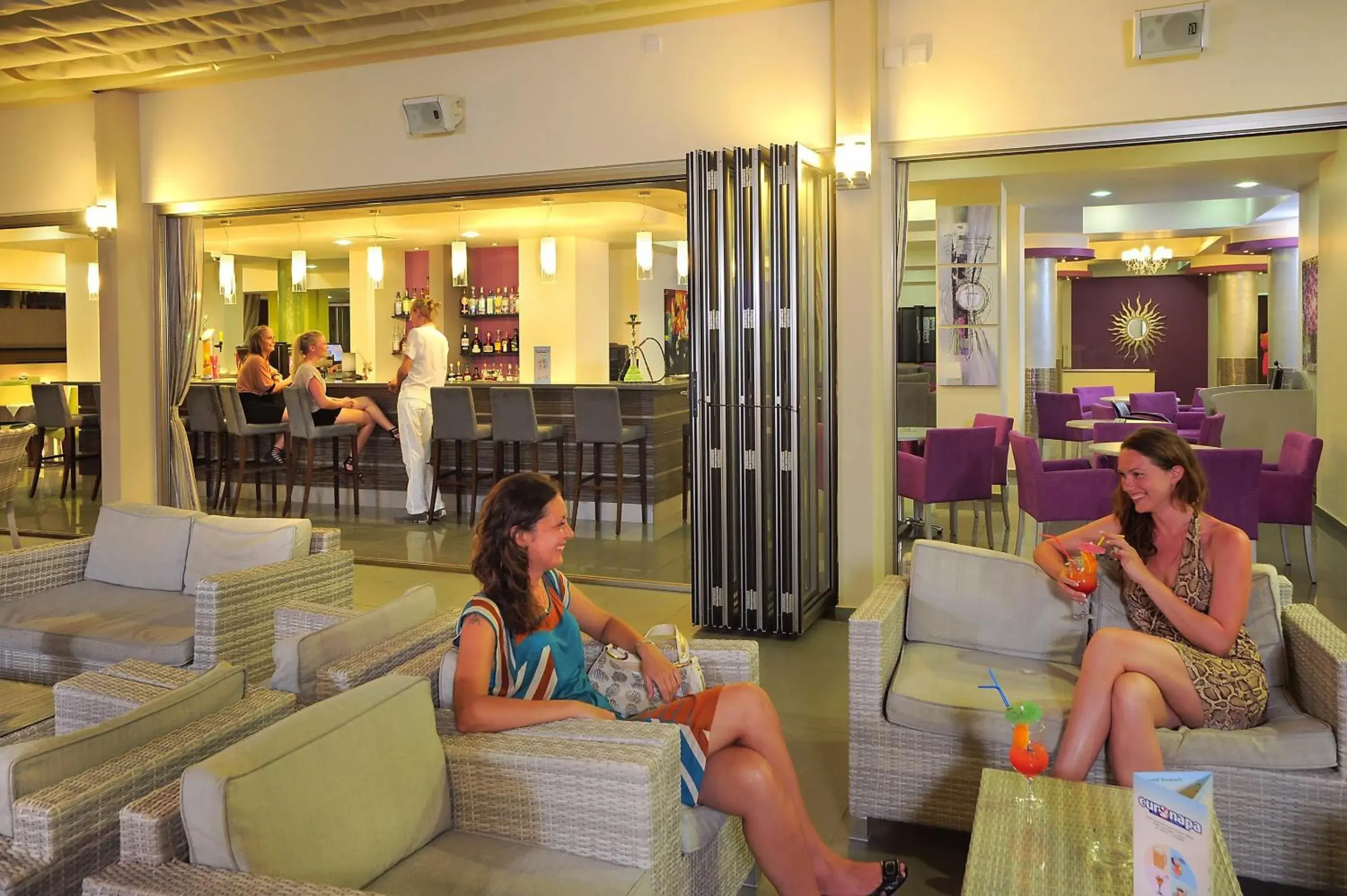 Lounge or bar in Euronapa Hotel Apartments Lounge or bar in Euronapa Hotel Apartments