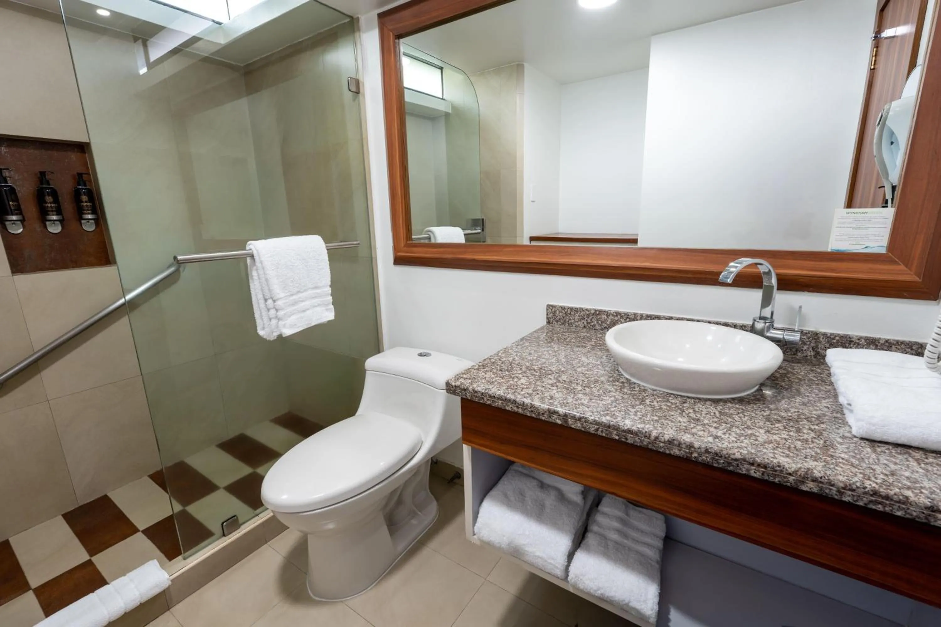 Bathroom in Wyndham Garden Quito