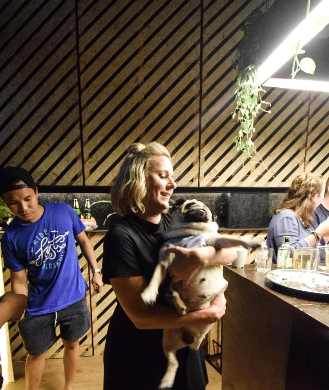 Evening entertainment in Hugger Hostel