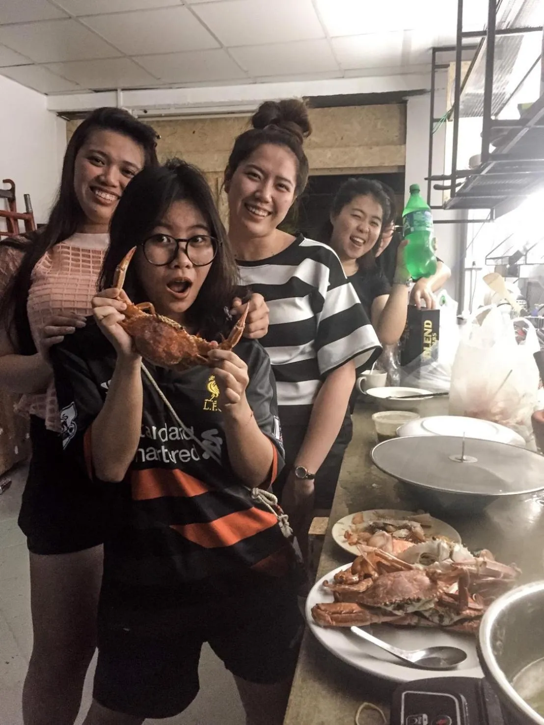 Dinner in Hugger Hostel