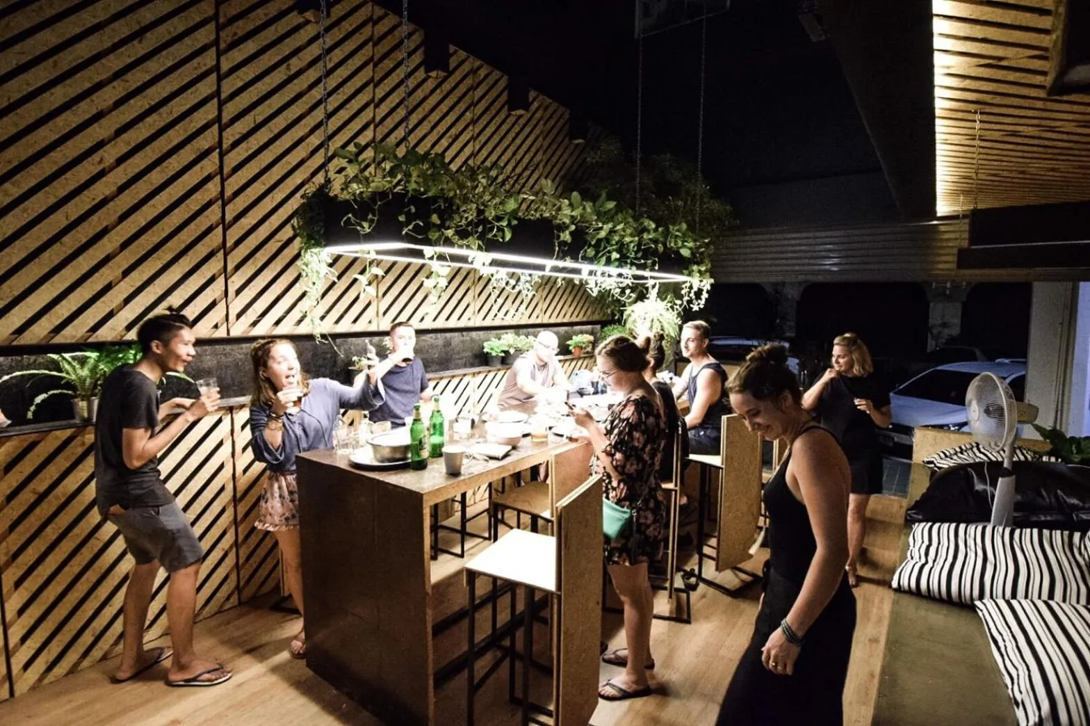 Evening entertainment in Hugger Hostel