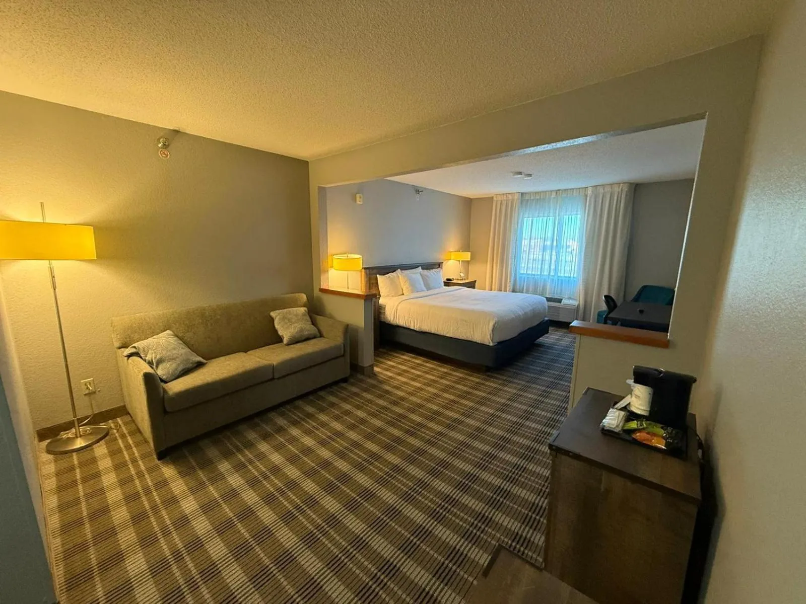 Bed in AmericInn by Wyndham Minot