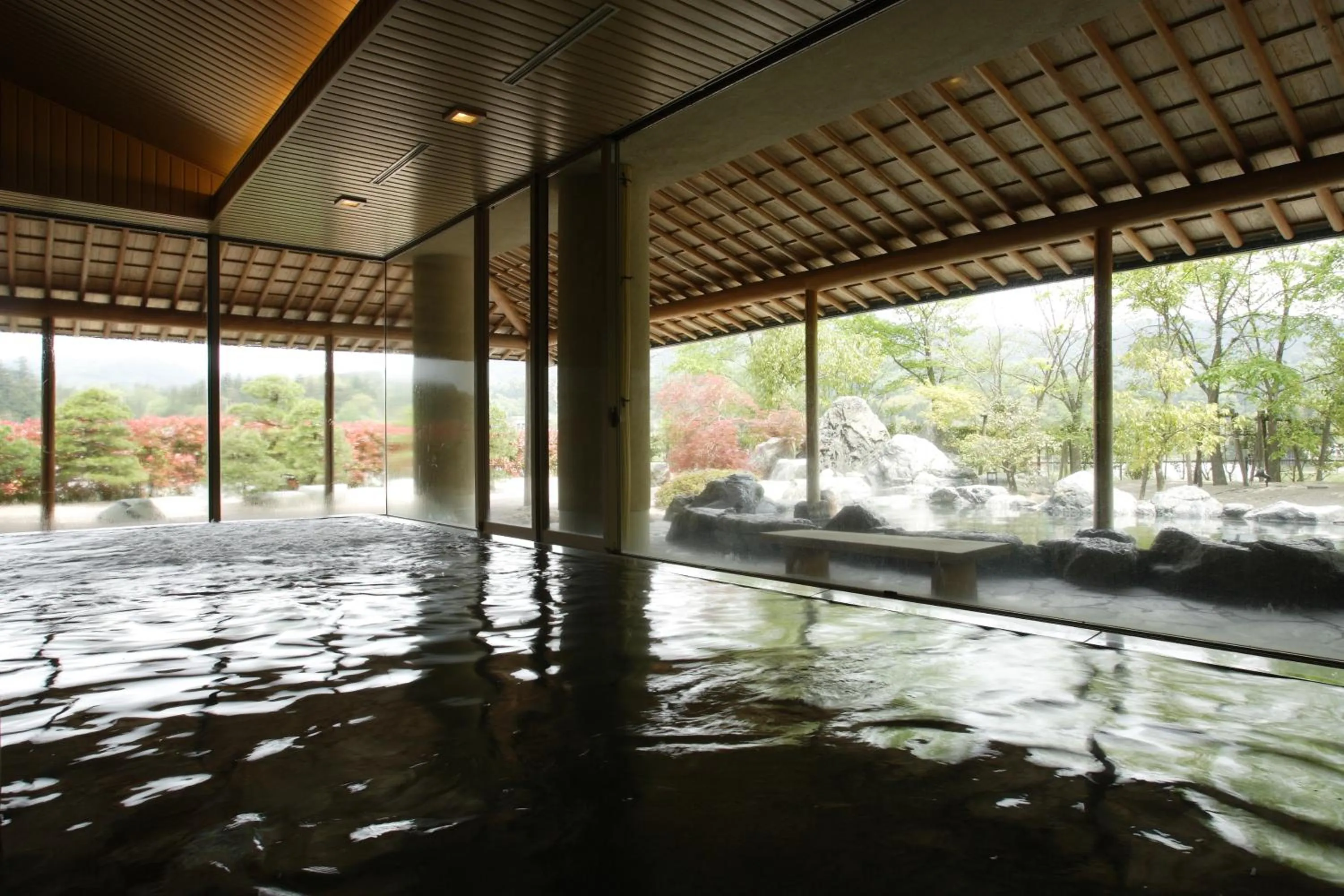 Hot Spring Bath in Tamamine Sanso