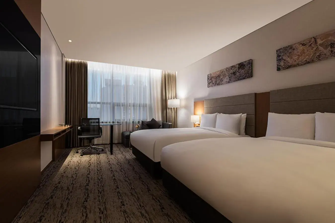 Bed in Ramada by Wyndham Seoul Sindorim Bed in Ramada by Wyndham Seoul Sindorim
