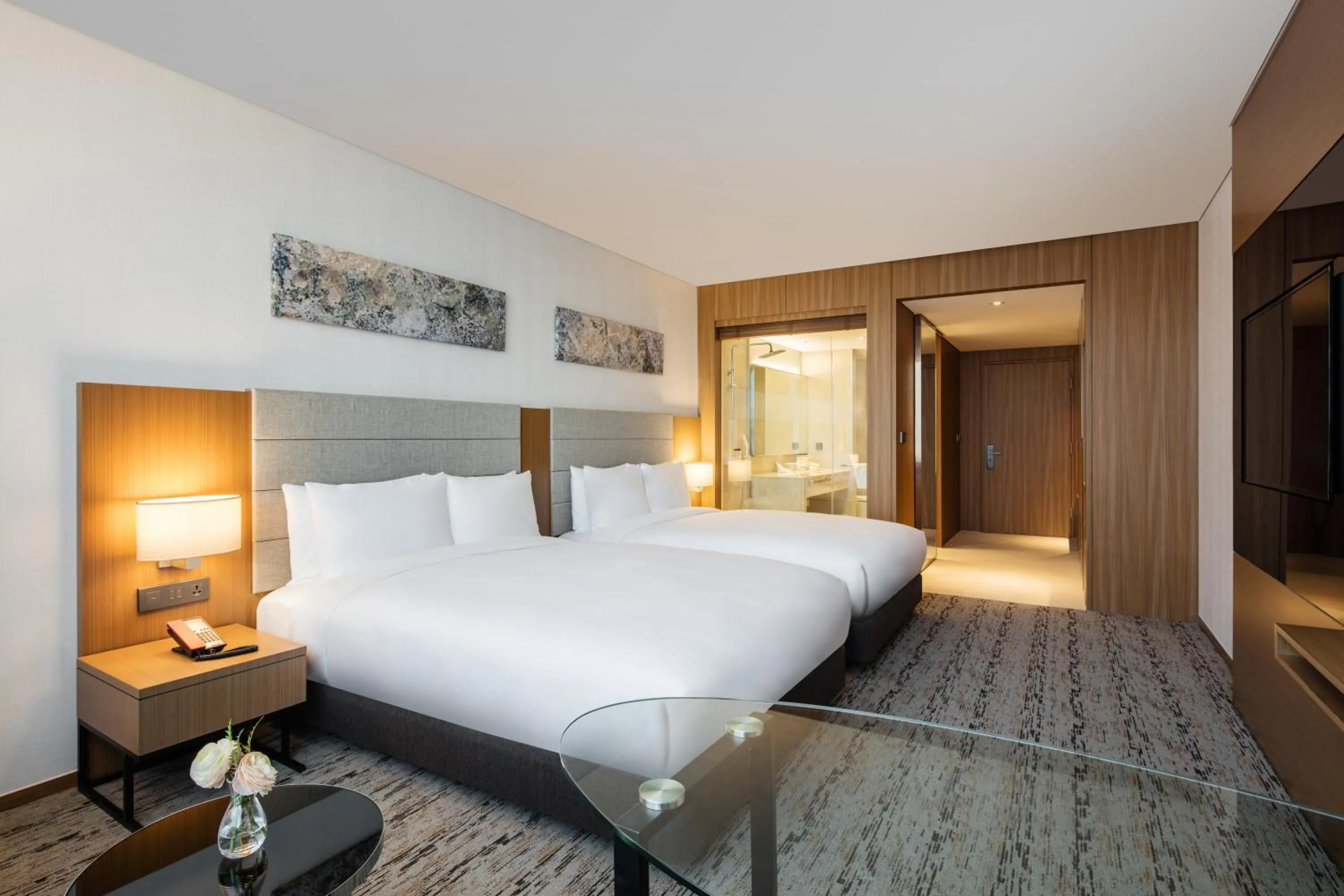 Bed in Ramada by Wyndham Seoul Sindorim