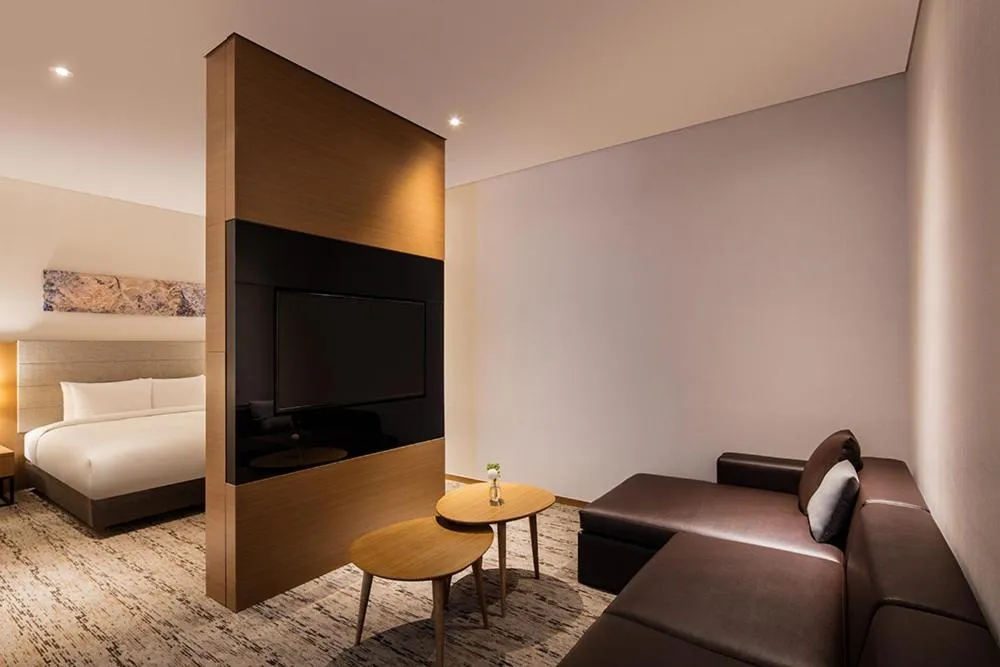 Bed in Ramada by Wyndham Seoul Sindorim