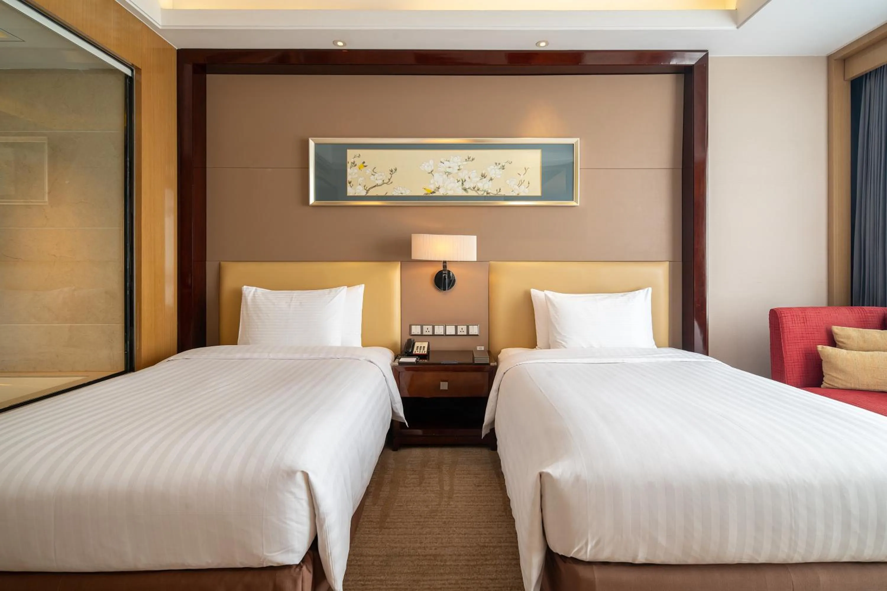 Bedroom, Bed in Wanda Realm Taizhou