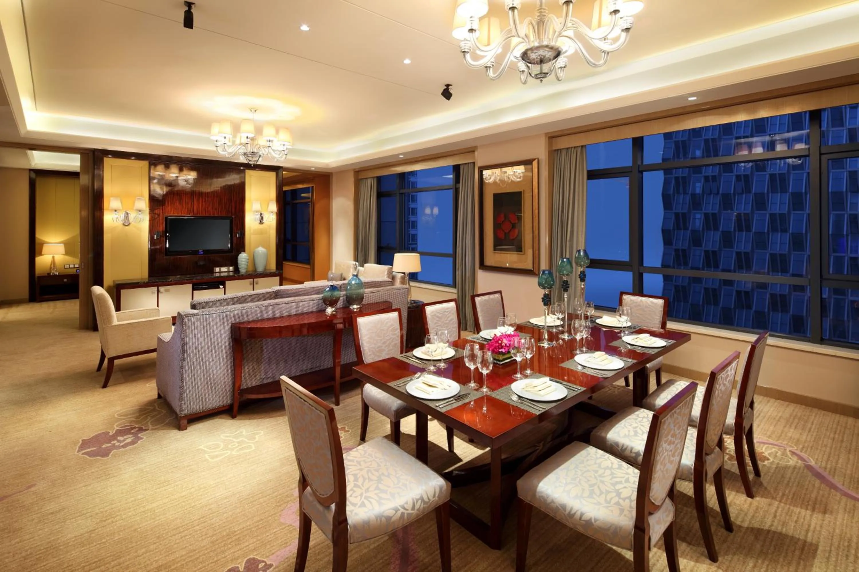 Living room in Wanda Realm Taizhou