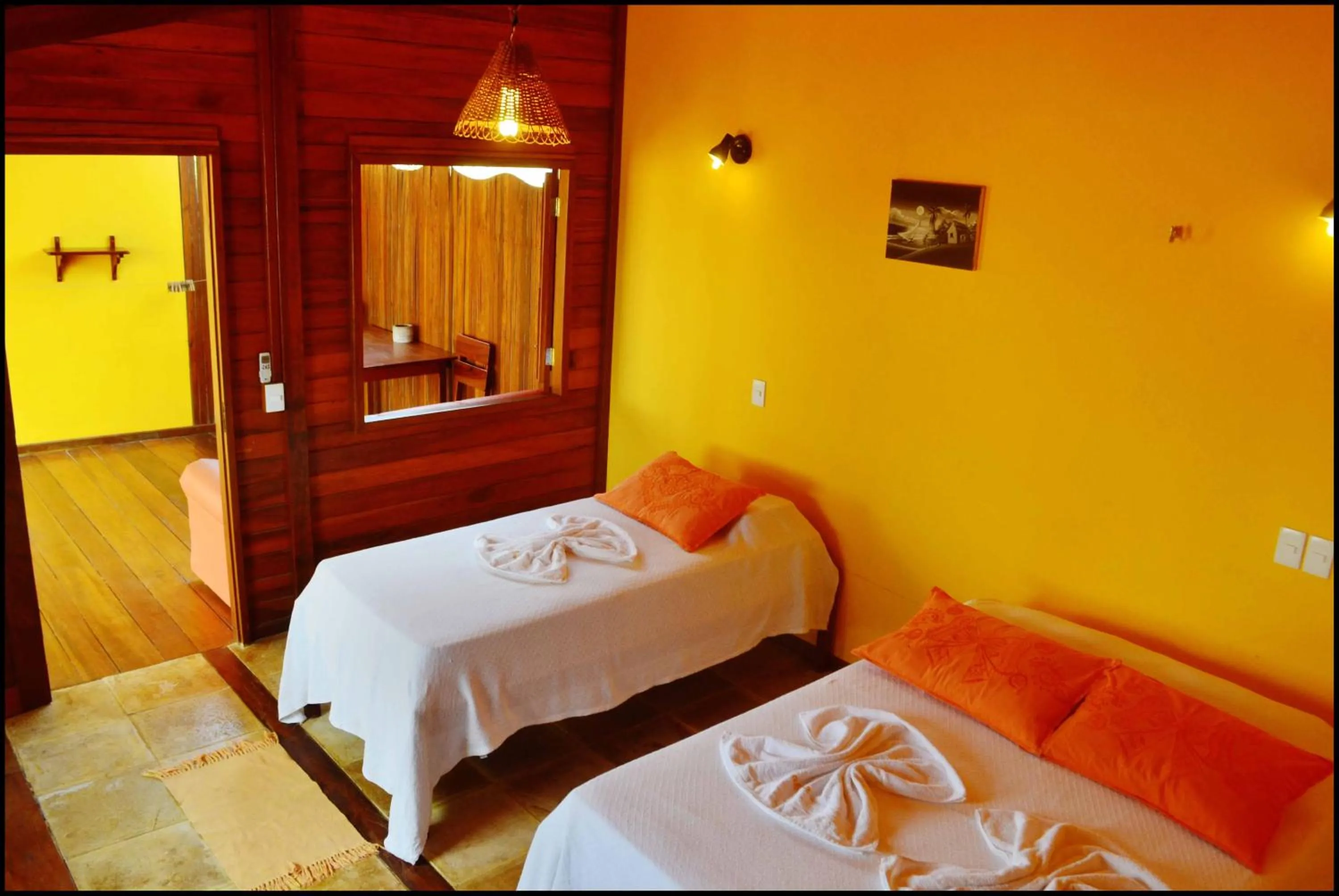 Bed in Pousada Sahara