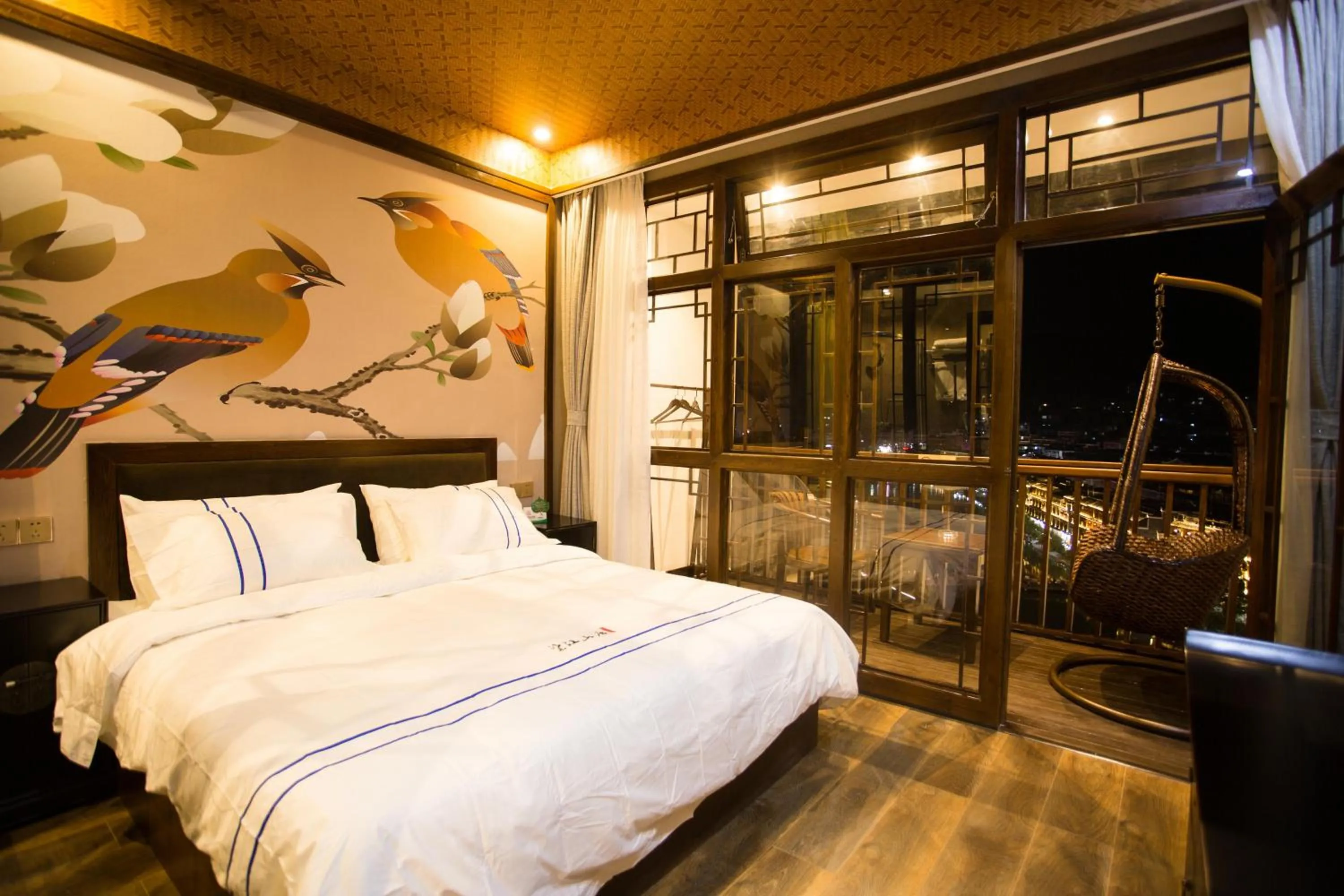 Bed in Wang Jiang Reclusive Boutique Inn