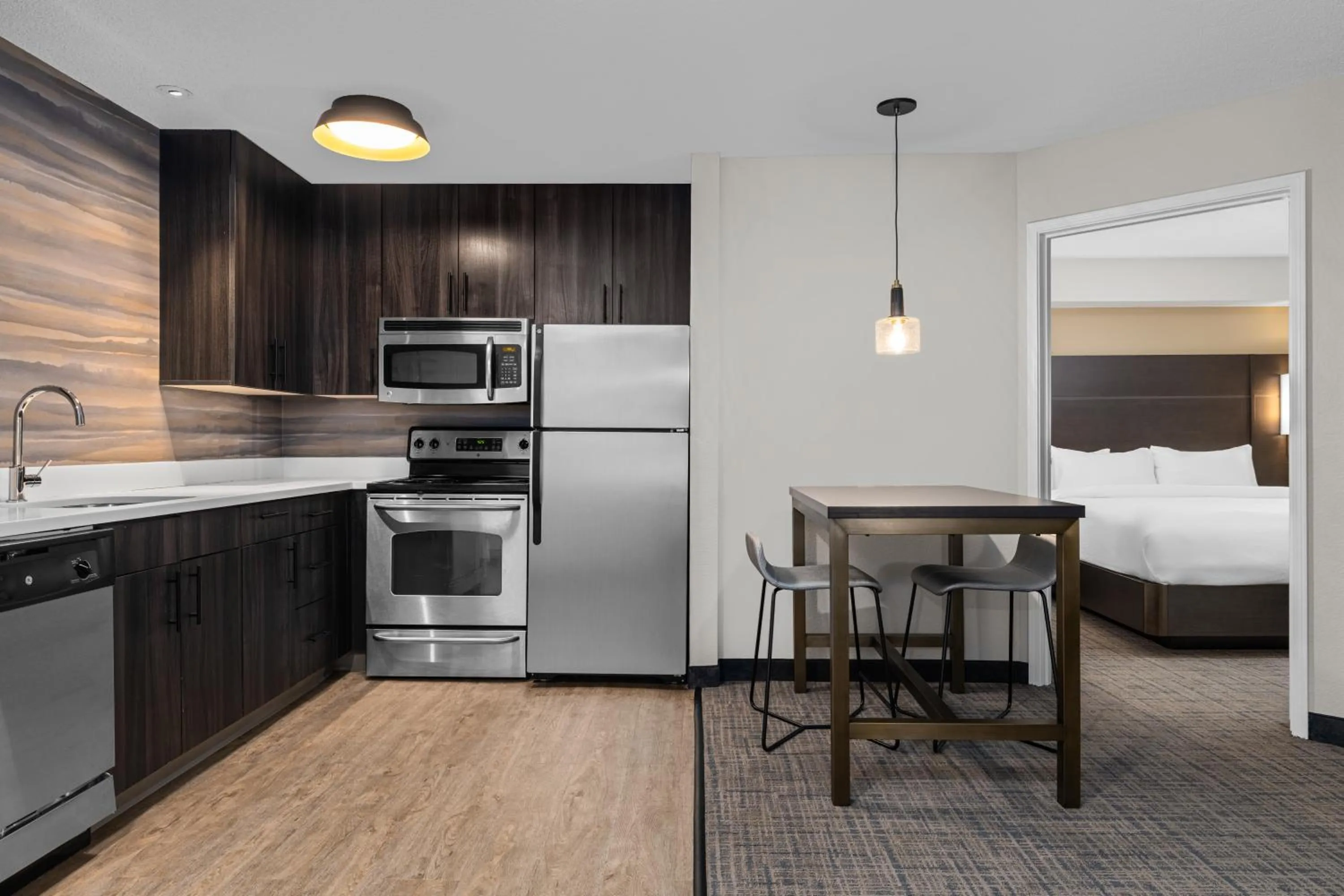 Kitchen or kitchenette, Bed in Residence Inn Paducah