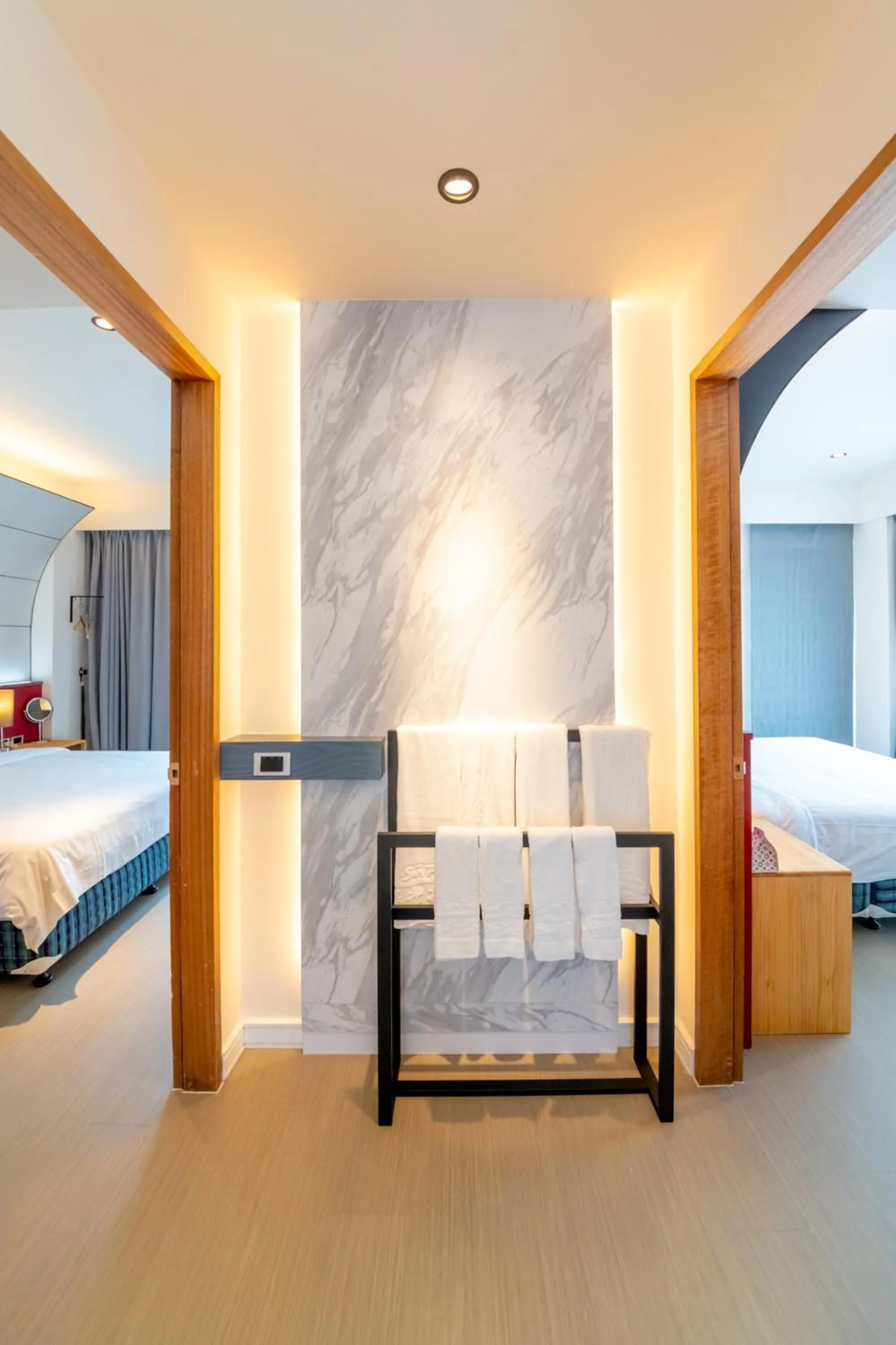 Bed in Sunshine Palm B&B