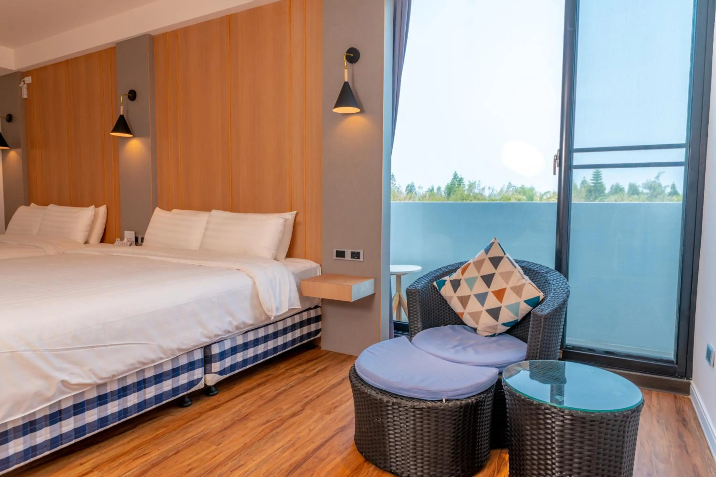 Bed in Sunshine Palm B&B