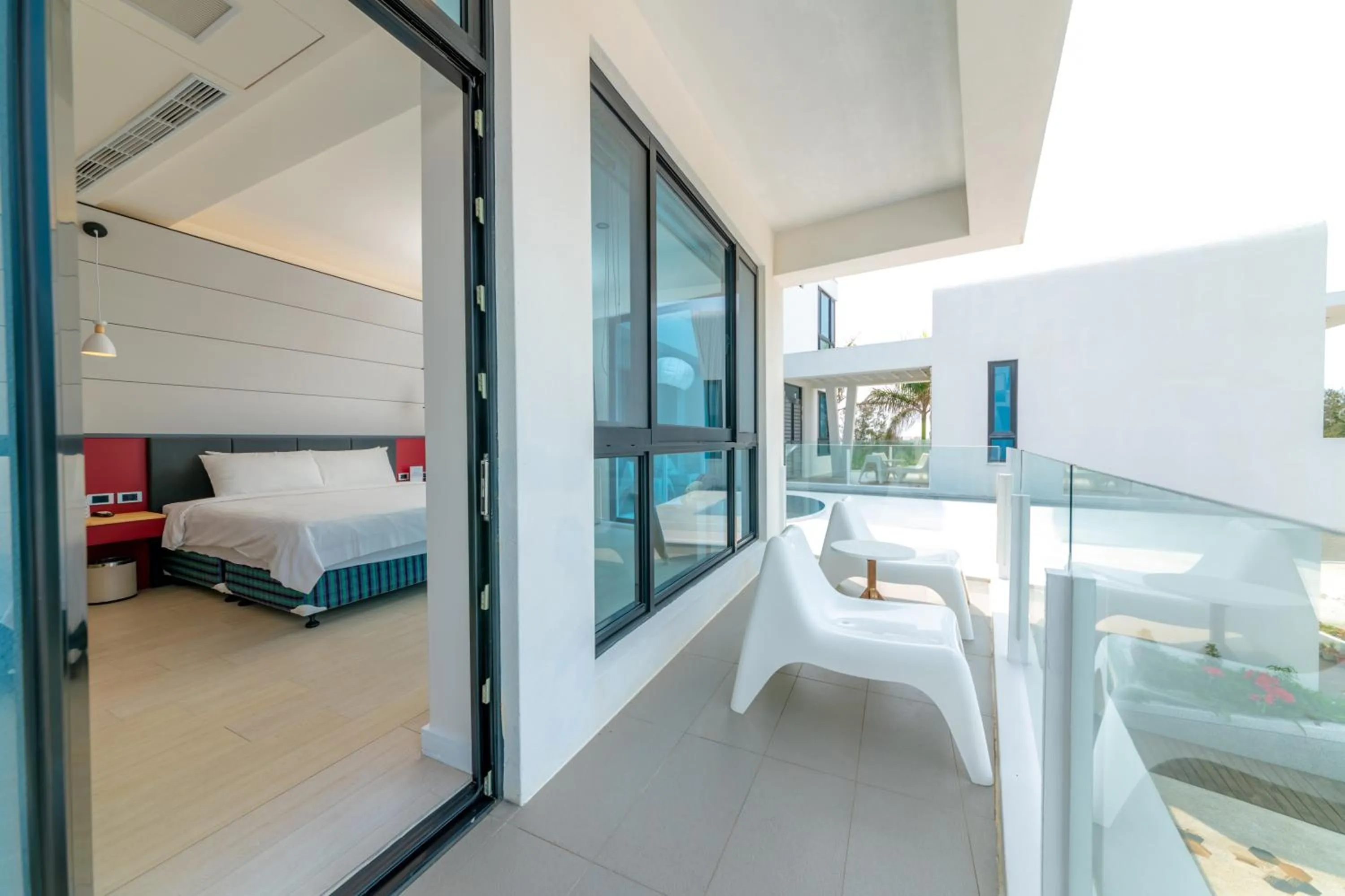 Bed in Sunshine Palm B&B