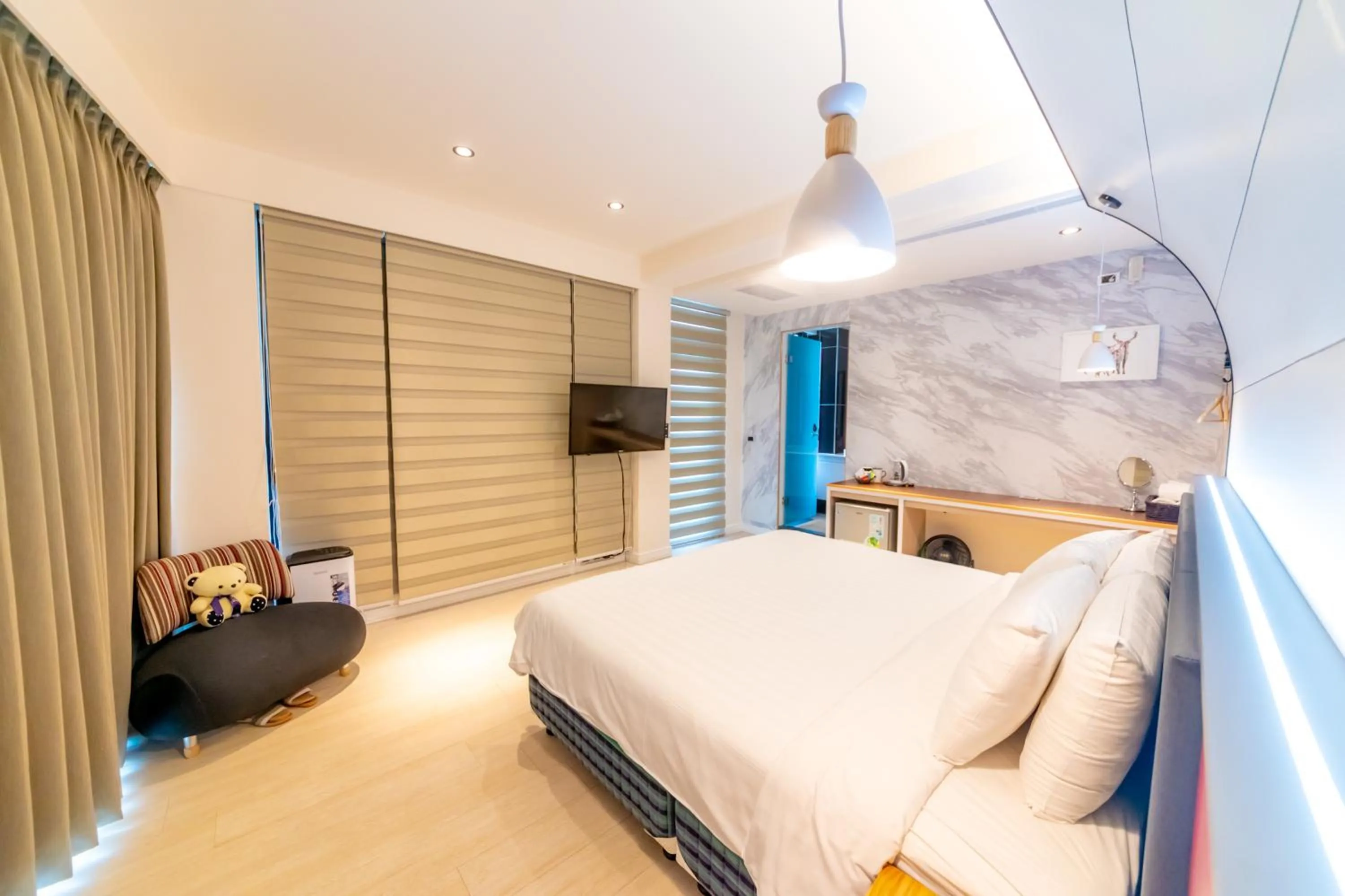 Bed in Sunshine Palm B&B