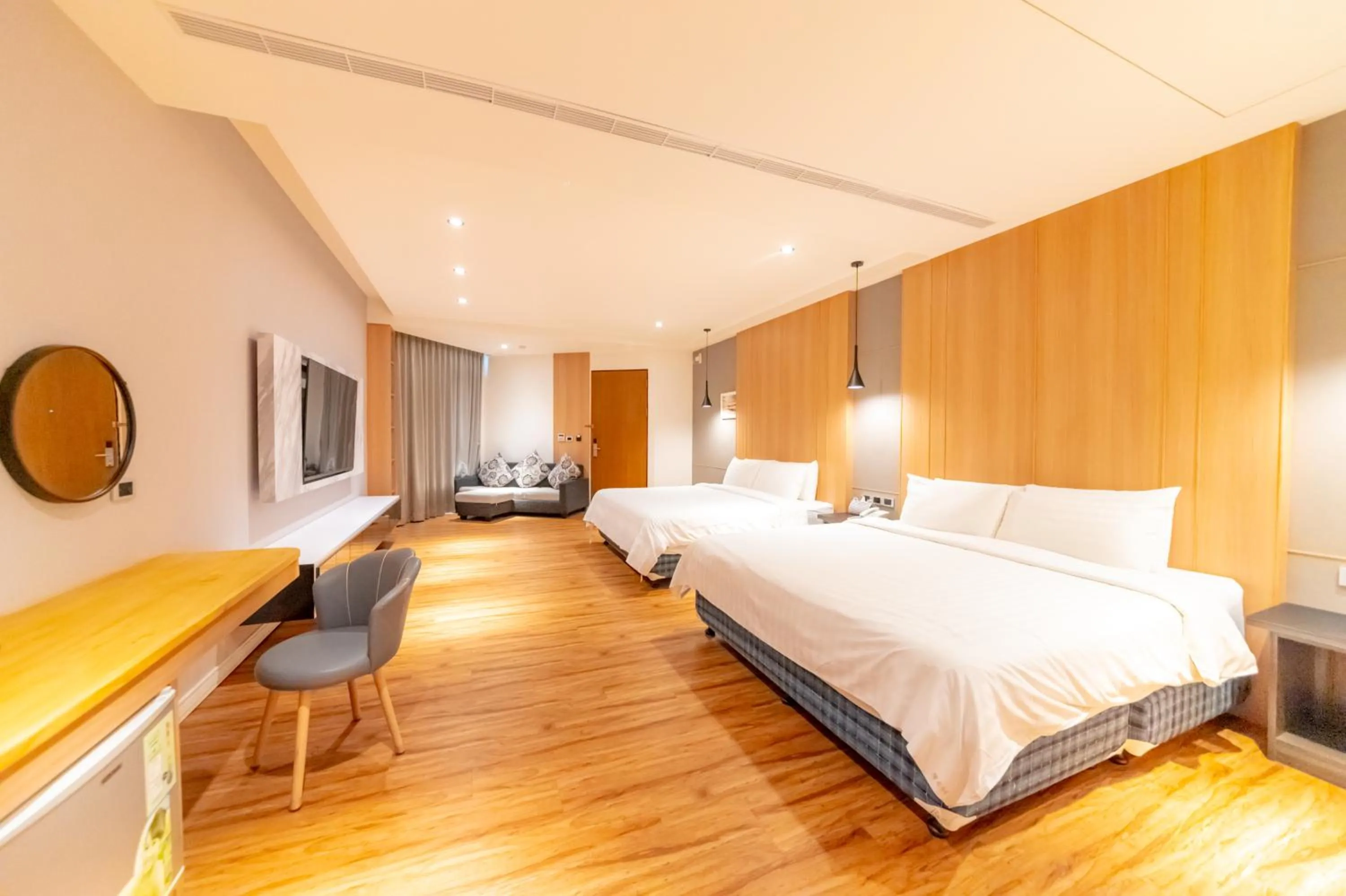 Bed in Sunshine Palm B&B