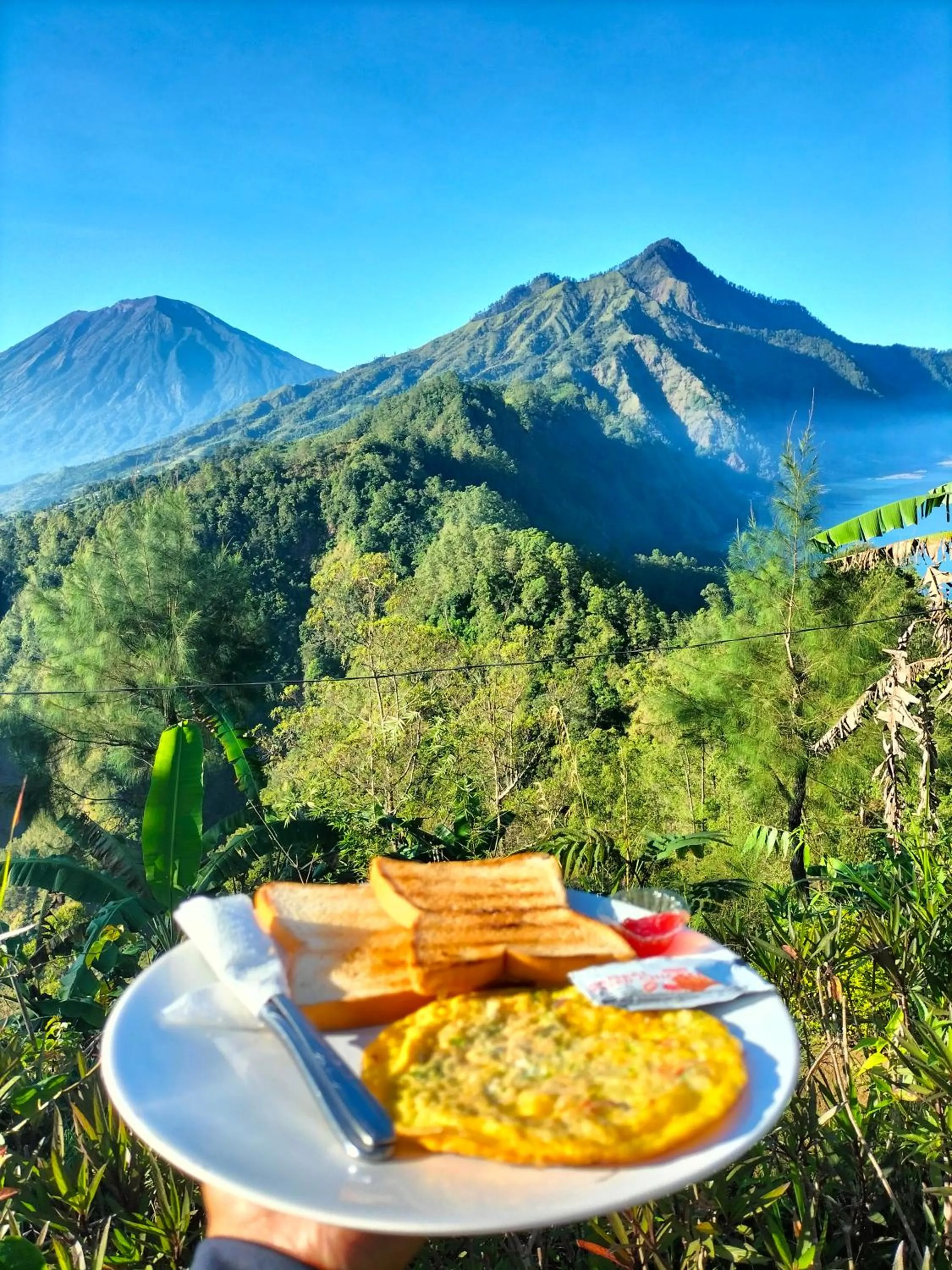 Asian breakfast in Bali Sunrise Camp & Glamping