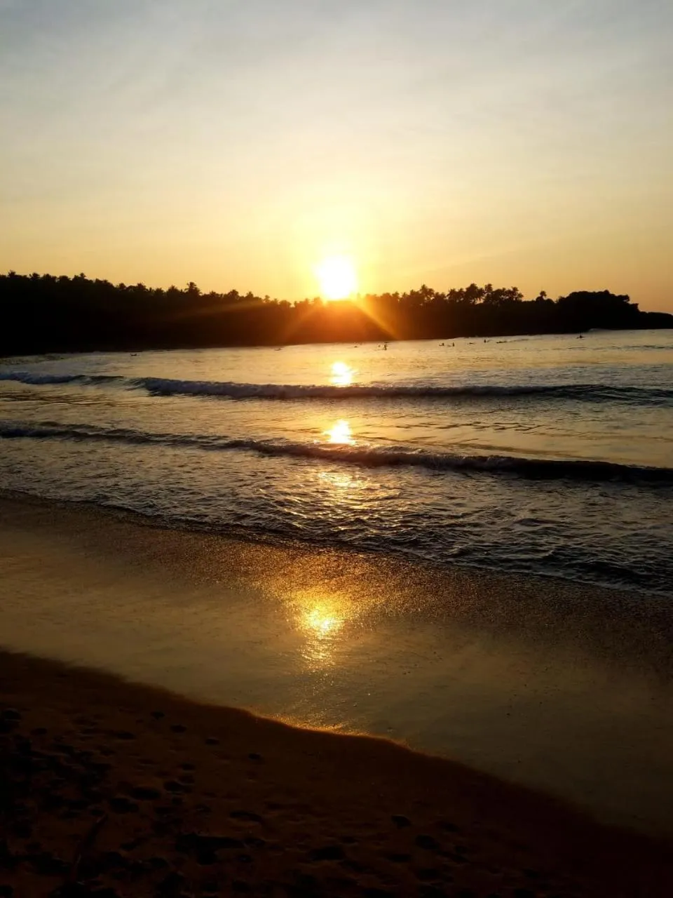 Sunrise in Sea Port Hiriketiya