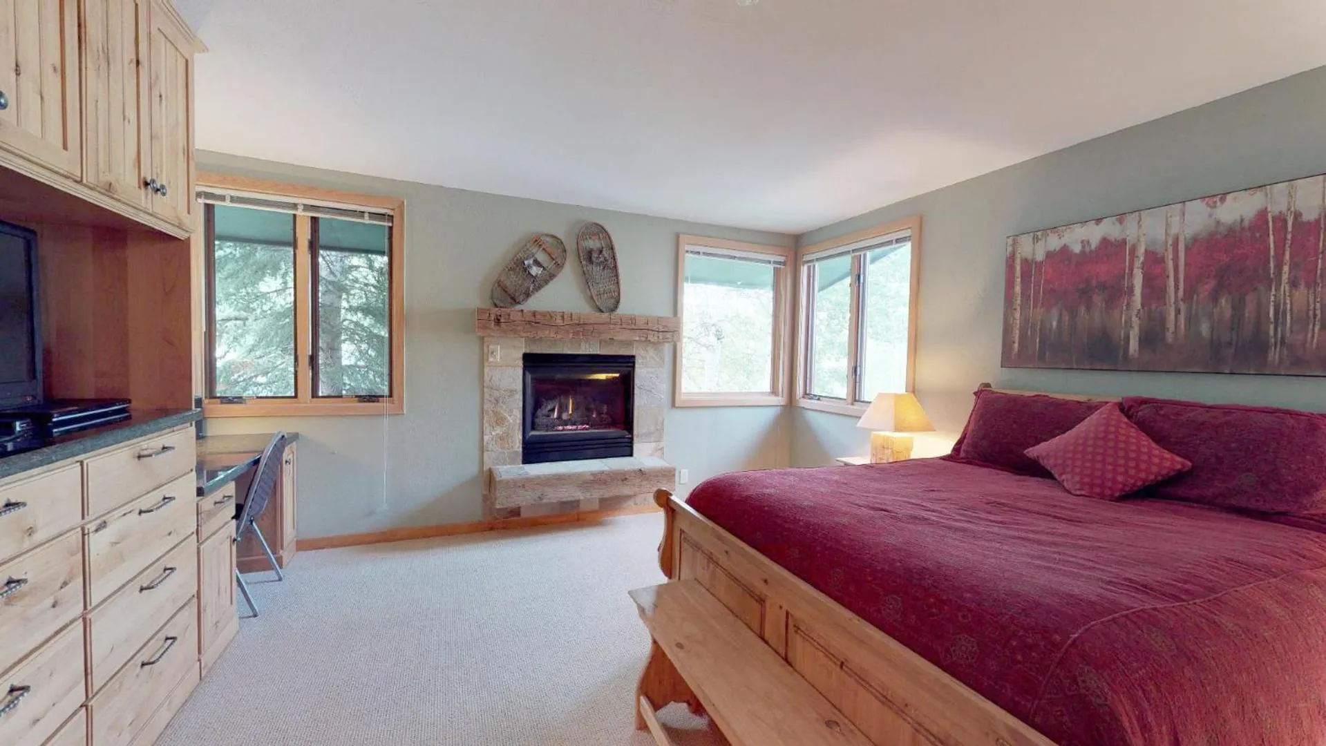 Bedroom, Bed in Tamarack Townhomes - CoralTree Residence Collection