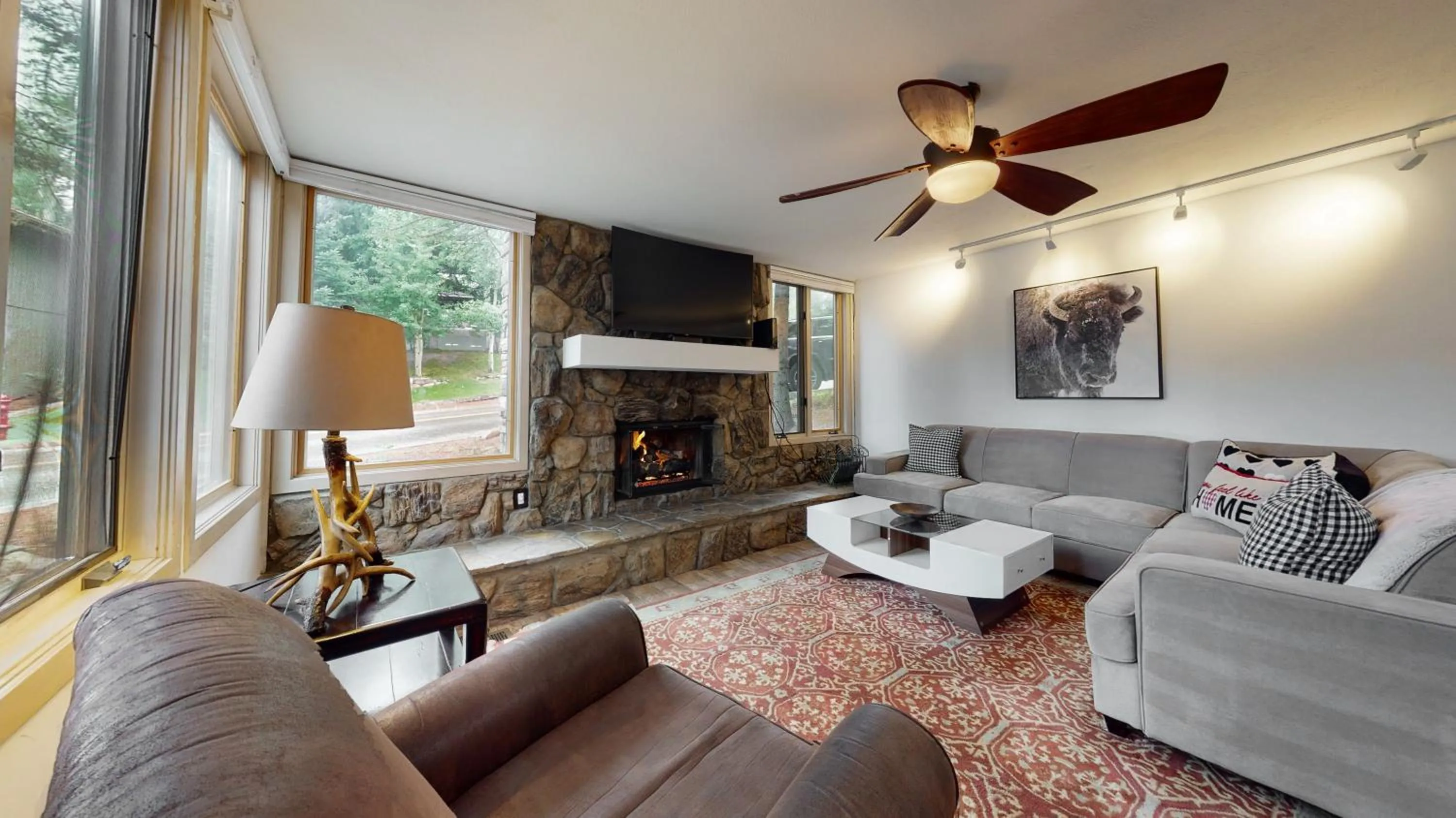 Living room in Tamarack Townhomes - CoralTree Residence Collection
