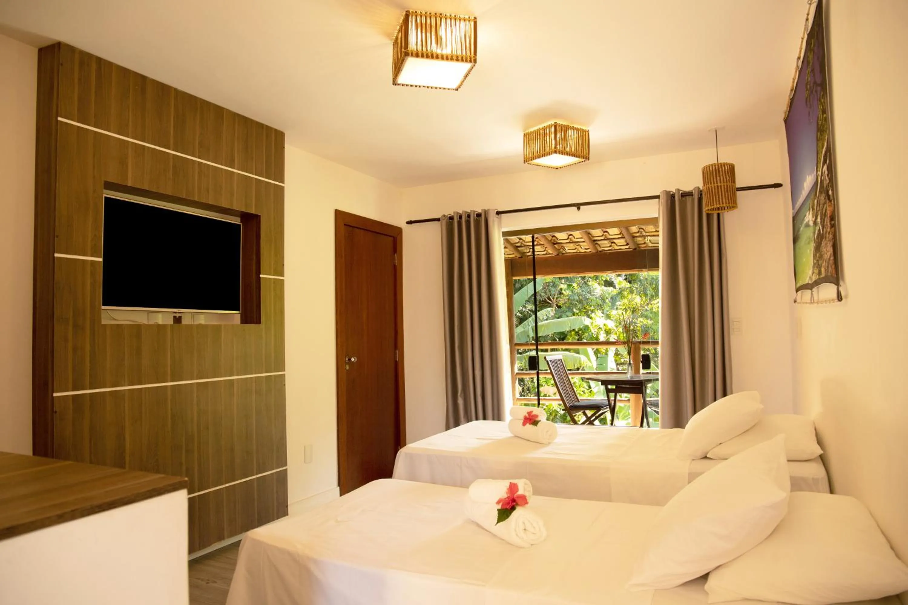 Bed in Pousada Vila do Dengo