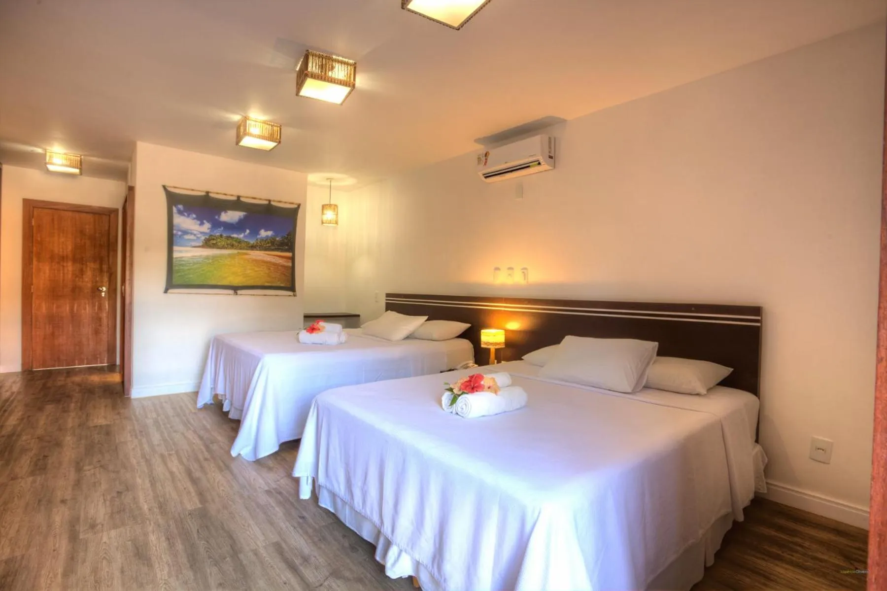 Bed in Pousada Vila do Dengo