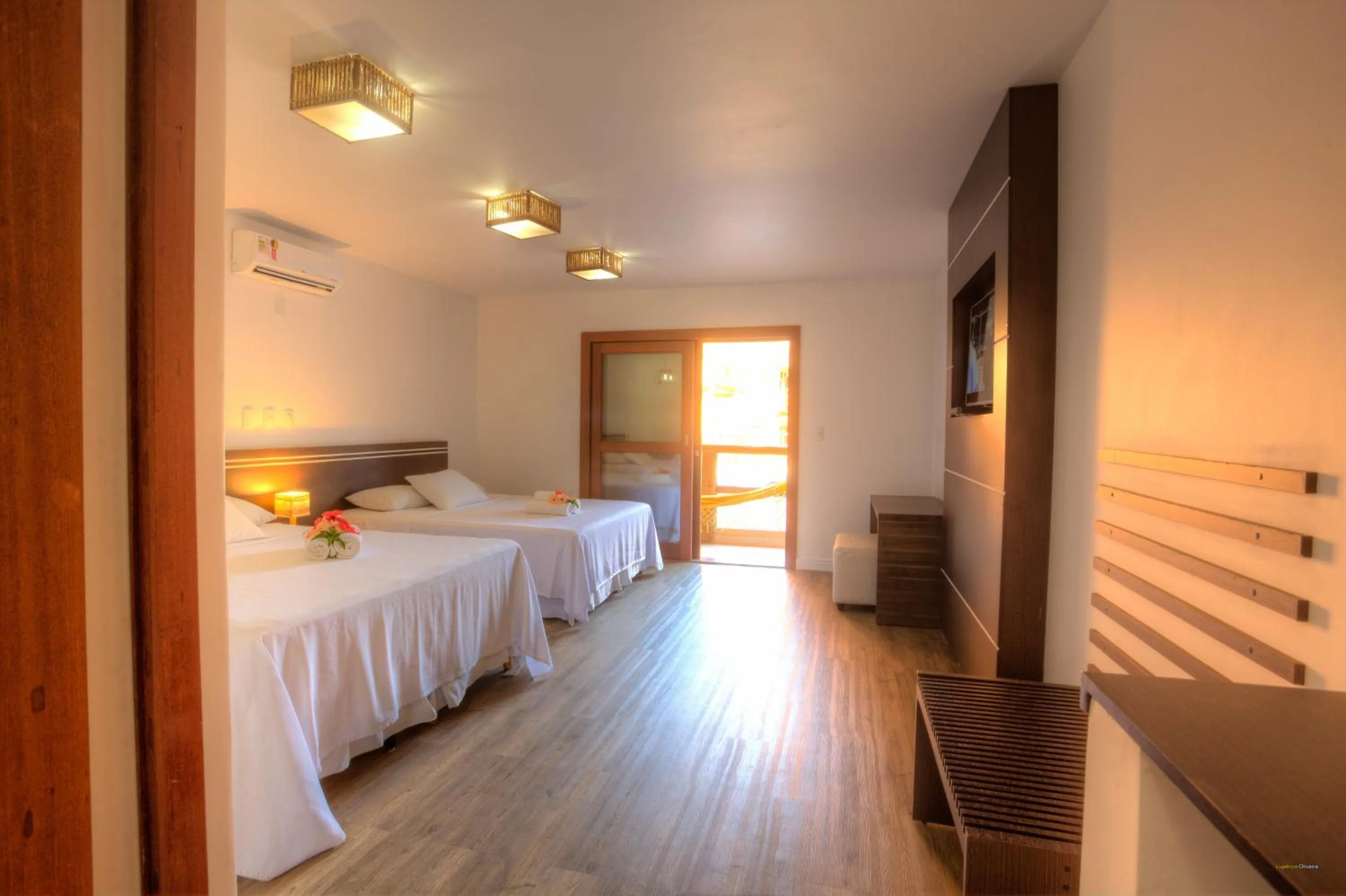 Bed in Pousada Vila do Dengo