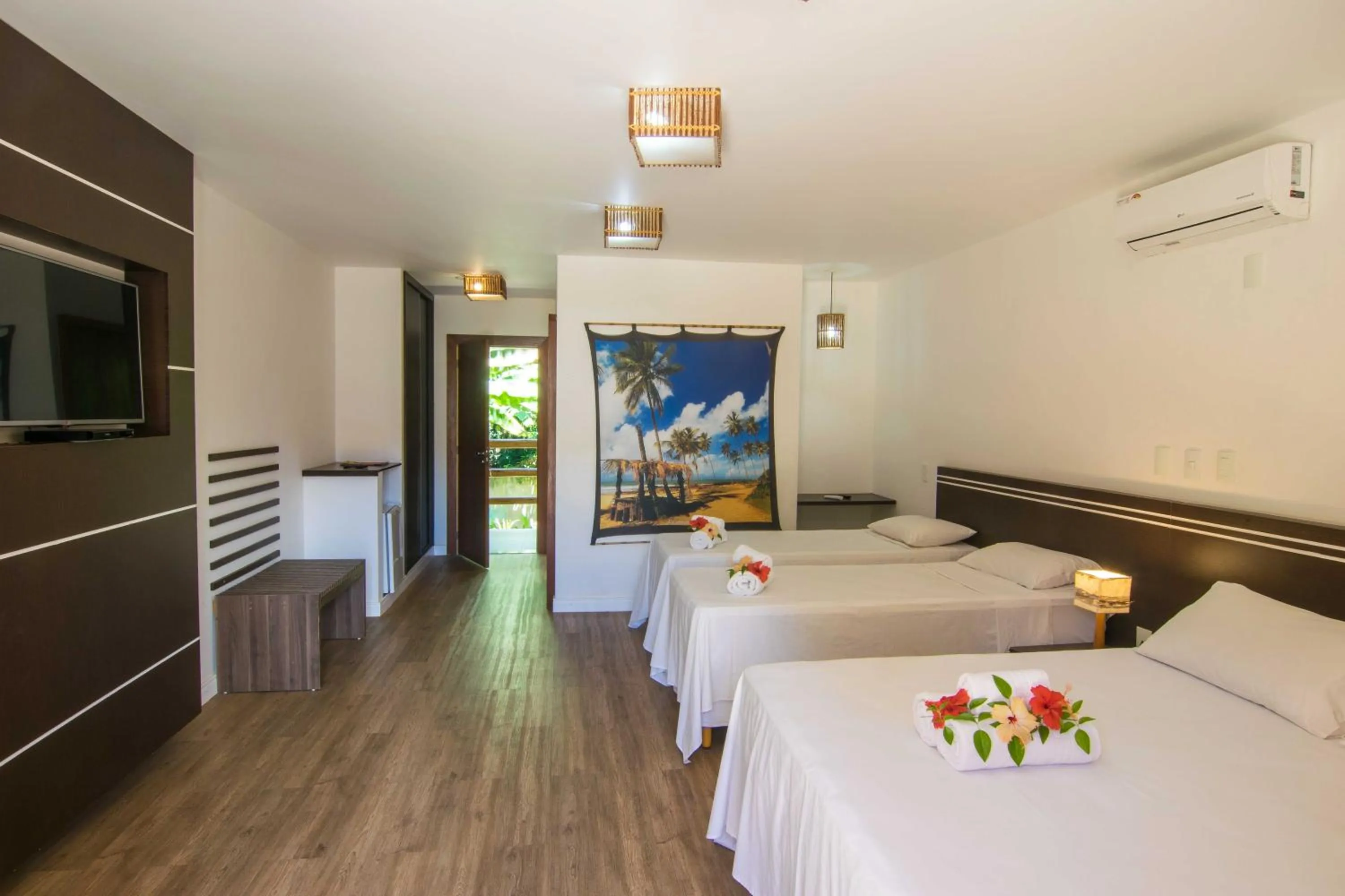 Bed in Pousada Vila do Dengo