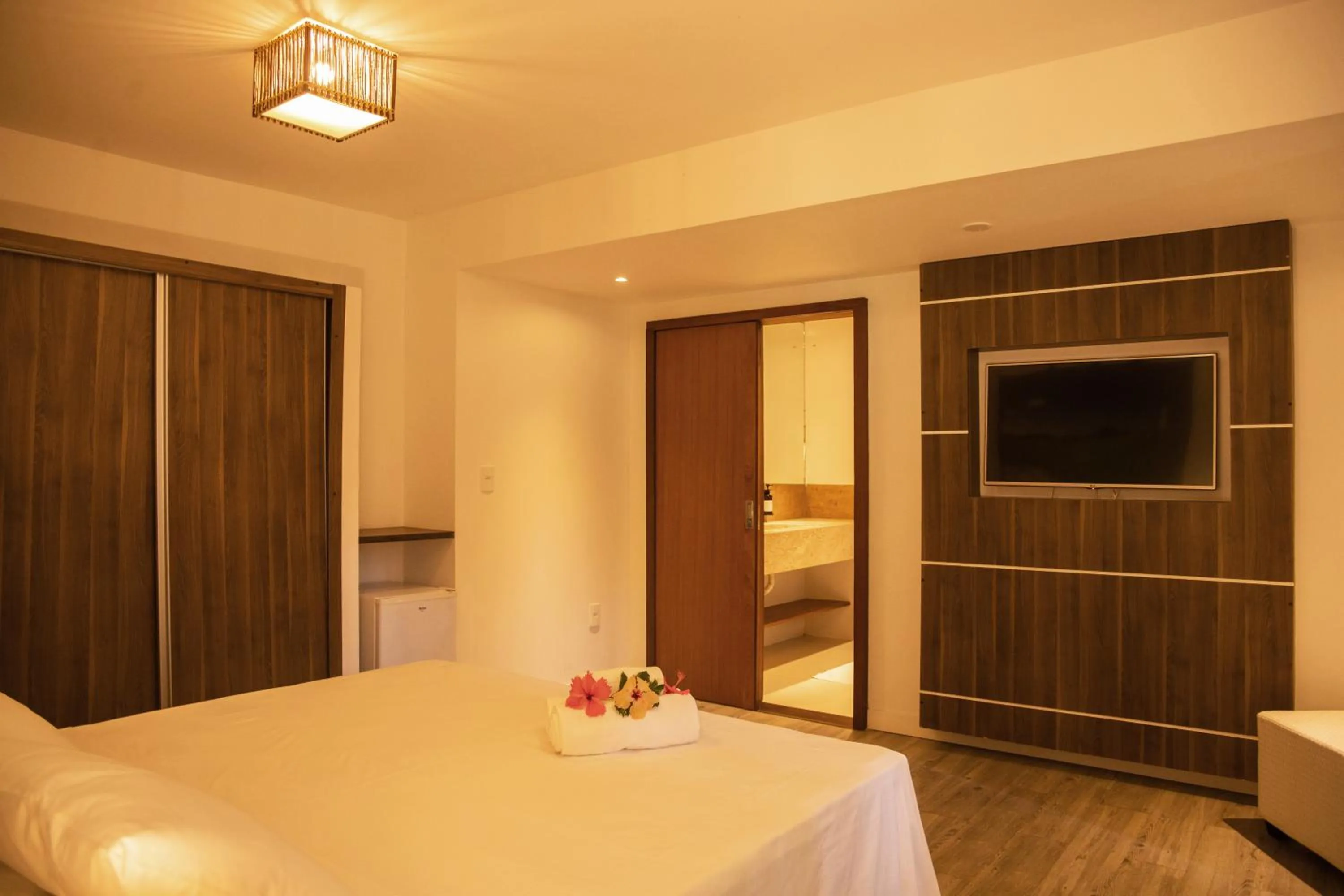 Bed in Pousada Vila do Dengo