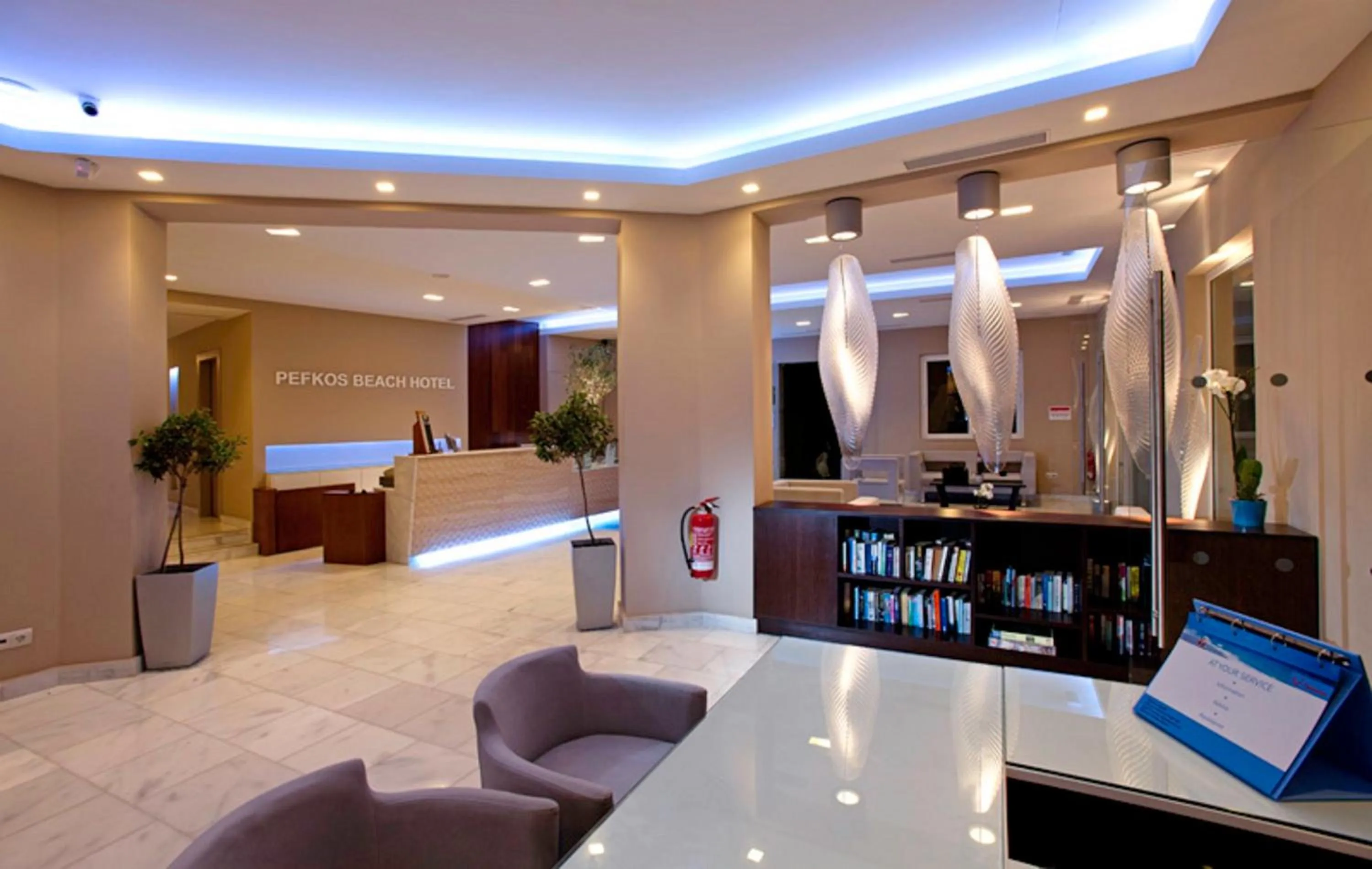 Lobby or reception in Pefkos Beach Studios & Apartments