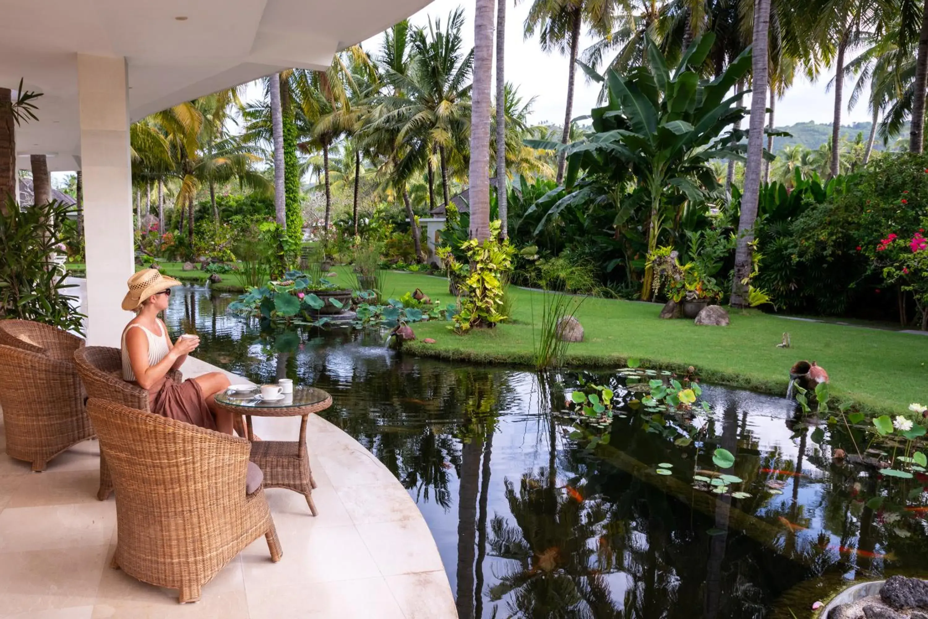 Garden view in Jivana Resort Garden view in Jivana Resort